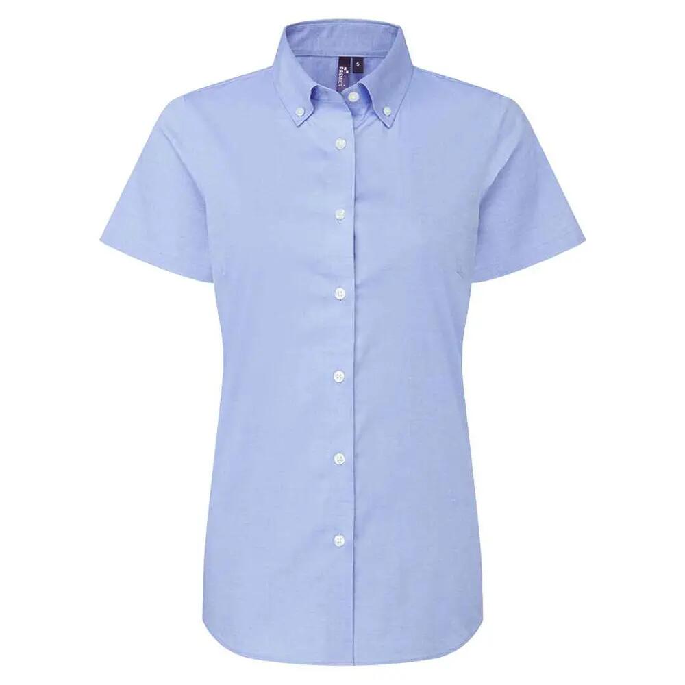 Premier Womens/Ladies Supreme Oxford Short-Sleeved Formal Shirt
