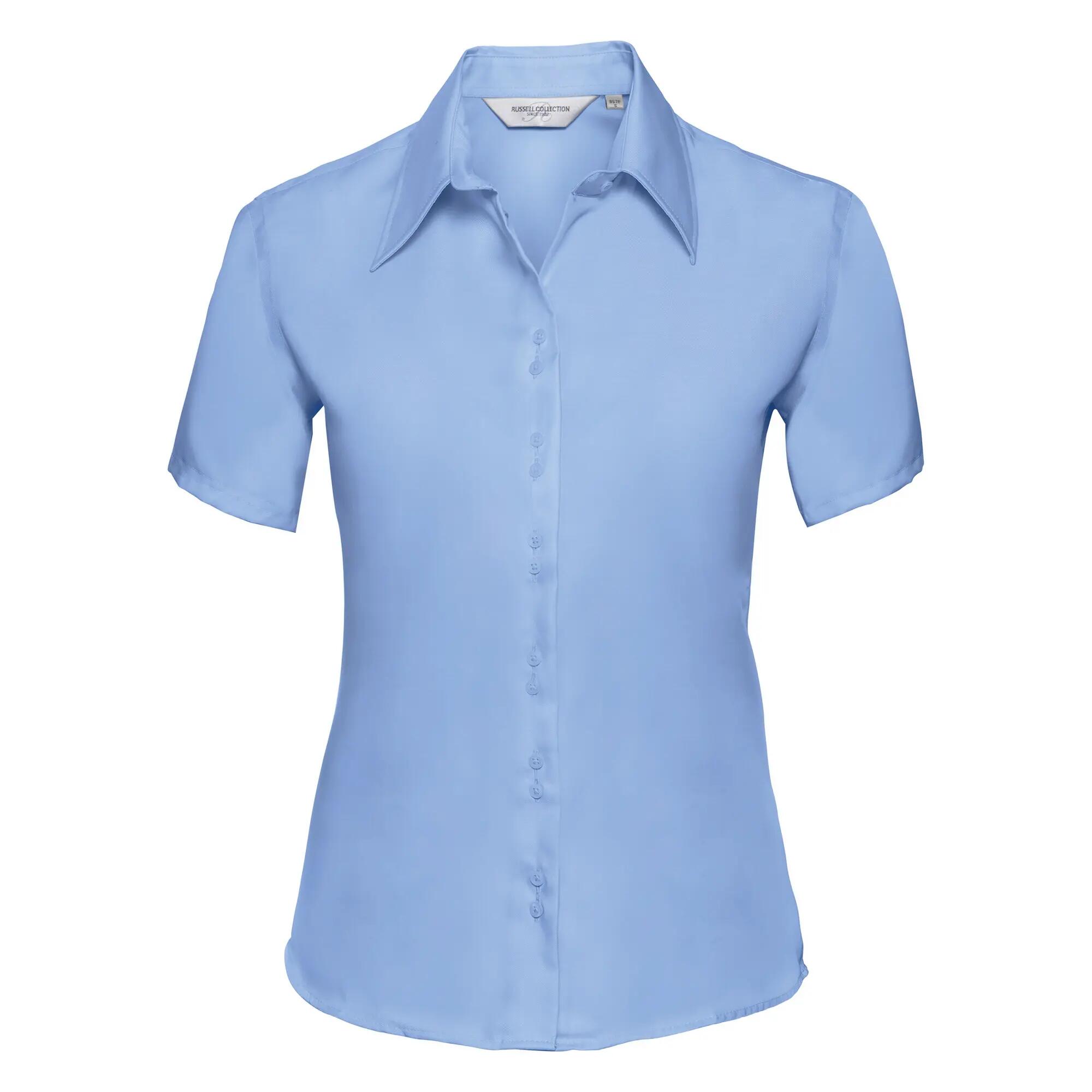 Russell Collection Ladies/Womens Short Sleeve Ultimate Non-Iron Shirt