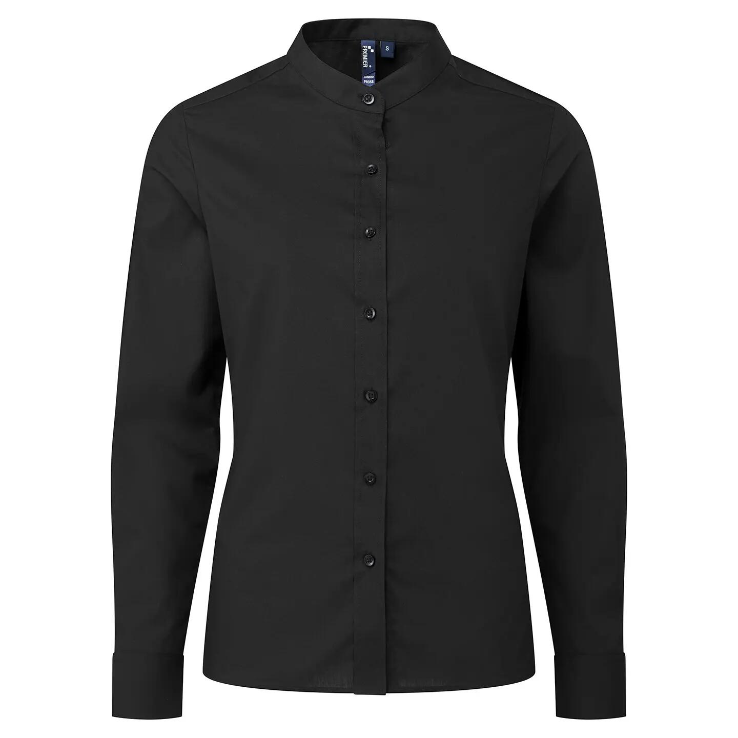 Premier Womens/Ladies Grandad Collar Formal Shirt