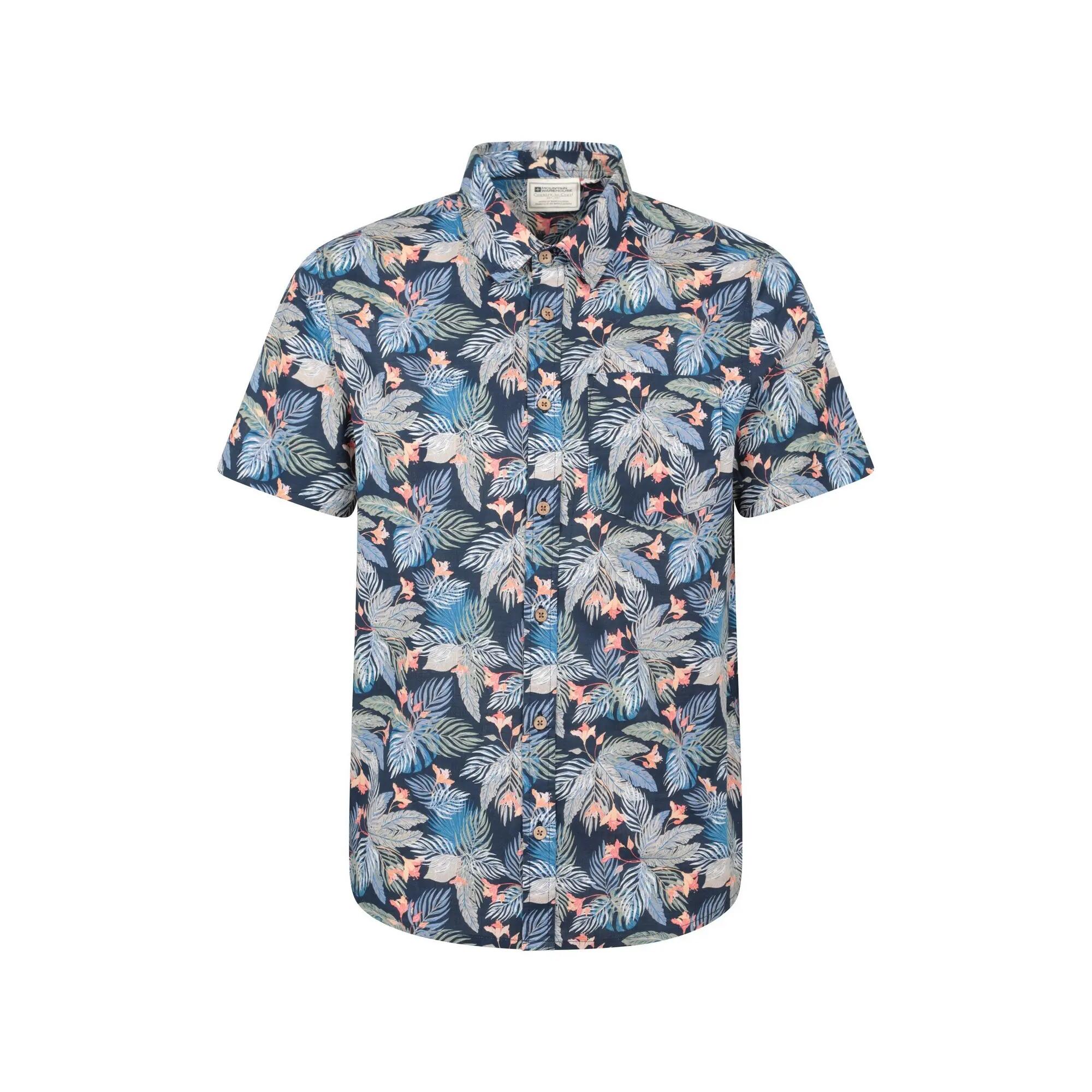 Mountain Warehouse Mens Tropical Short-Sleeved Shirt