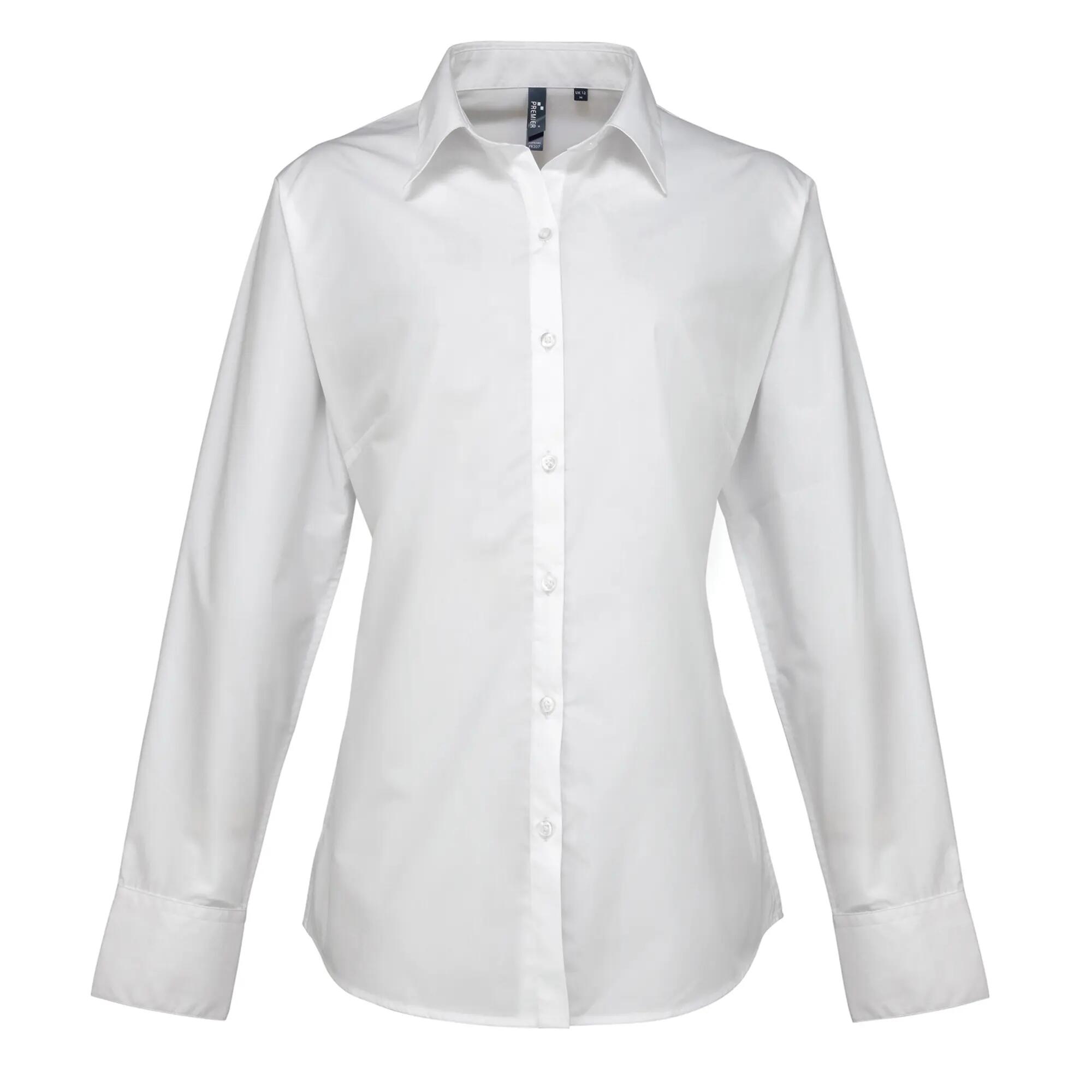 Premier Womens/Ladies Supreme Heavy Poplin Long Sleeve Work Shirt
