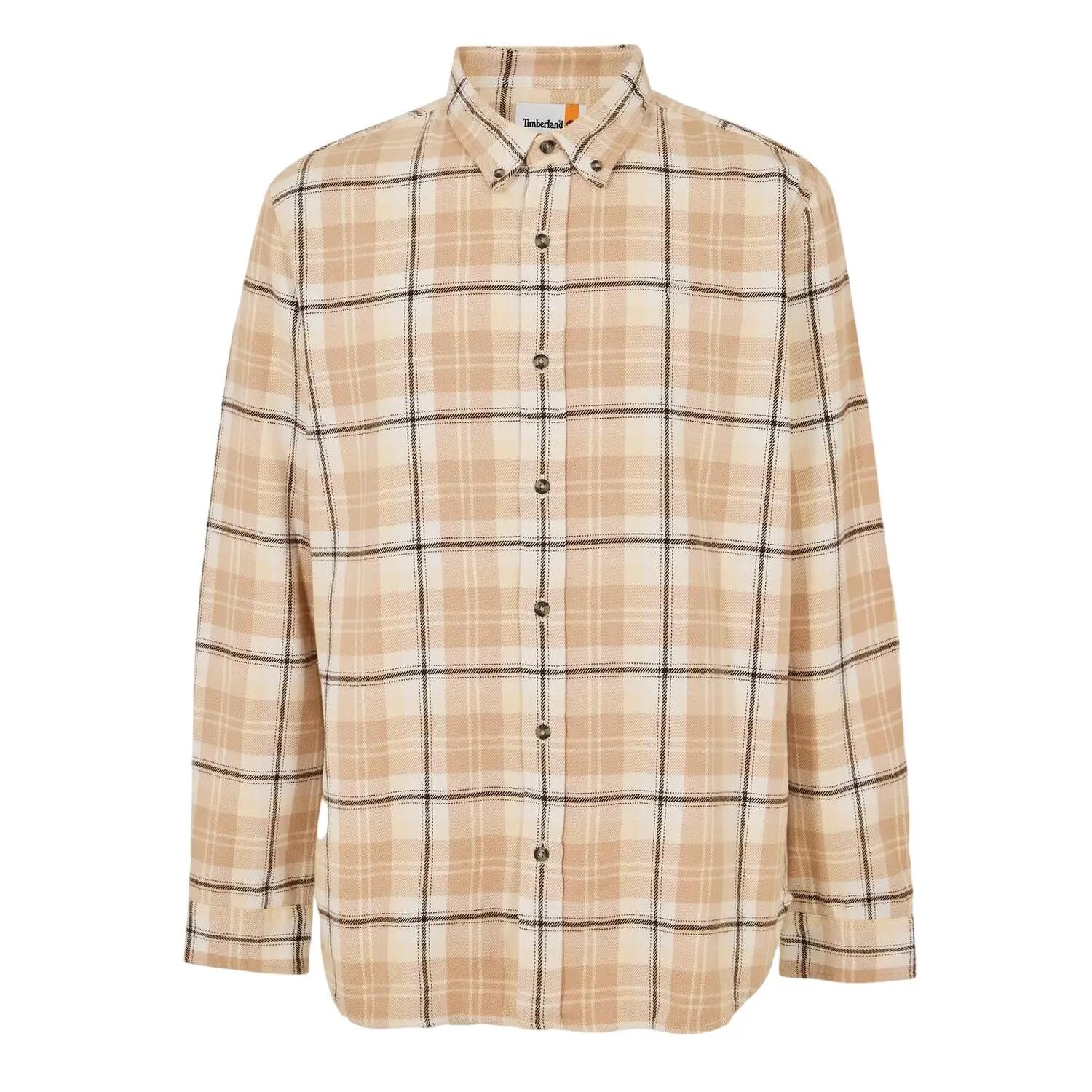Timberland Mens Checked Casual Button-Down Shirt