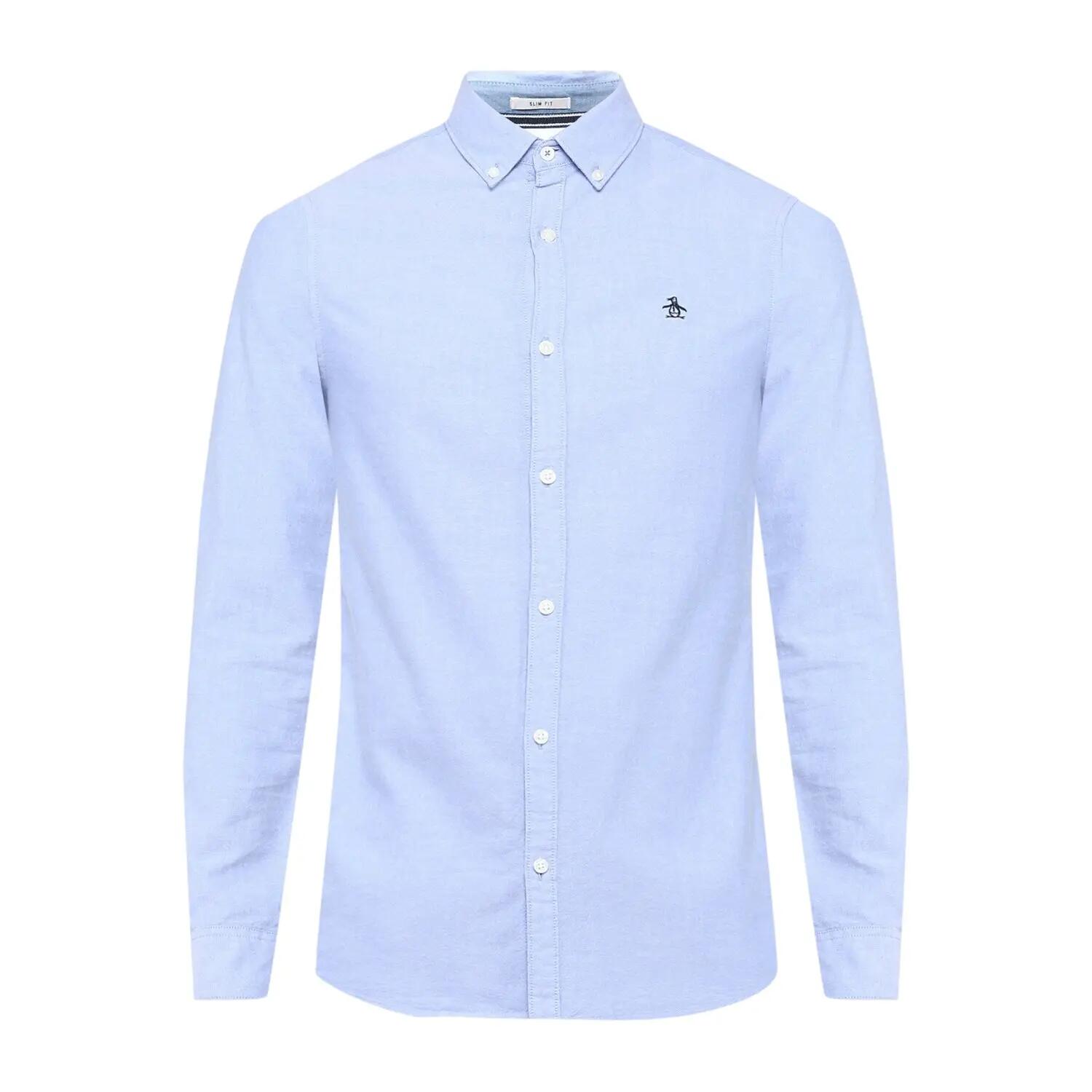 Original Penguin Mens Sticker Pete EcoVero Long-Sleeved Shirt