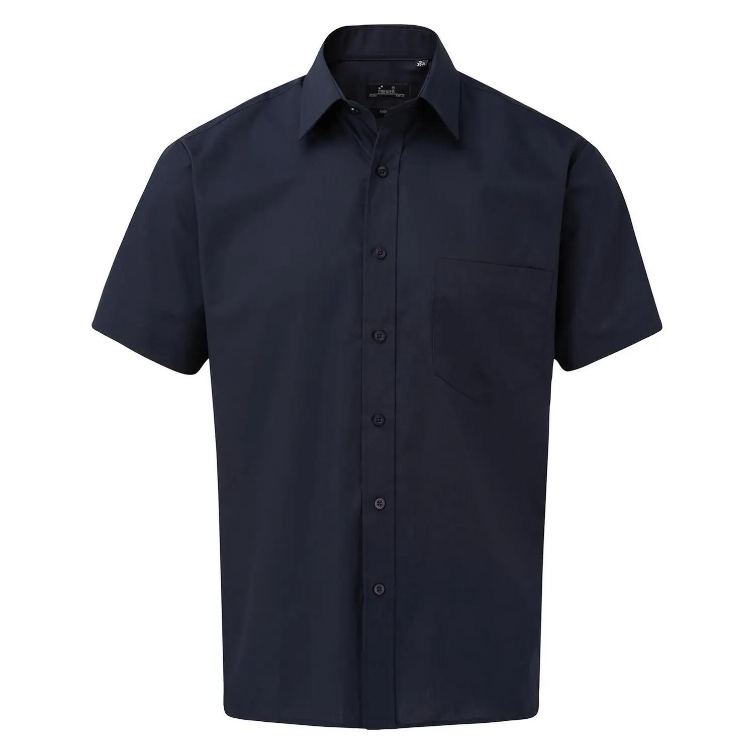 Premier Mens Short Sleeve Poplin Shirt