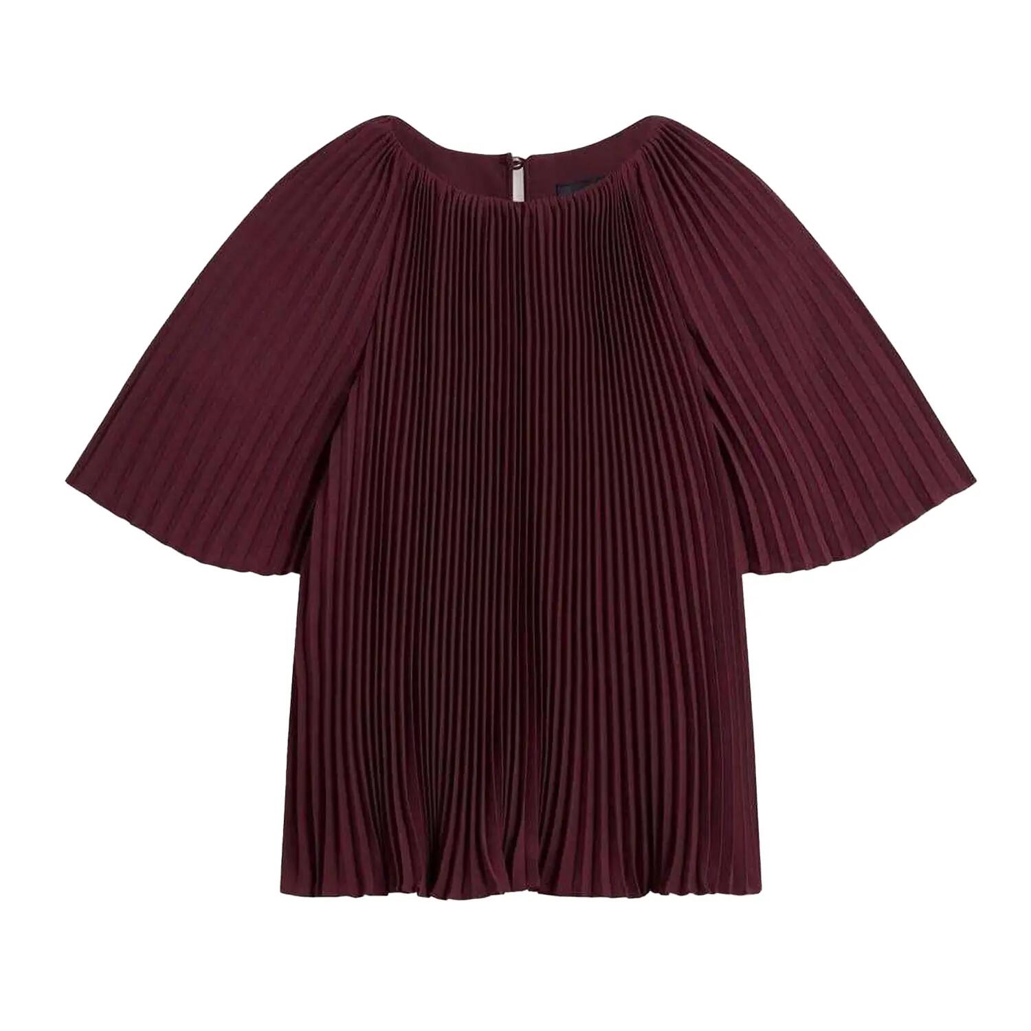 Ted Baker Womens/Ladies Agara Pleated Crew Neck Blouse