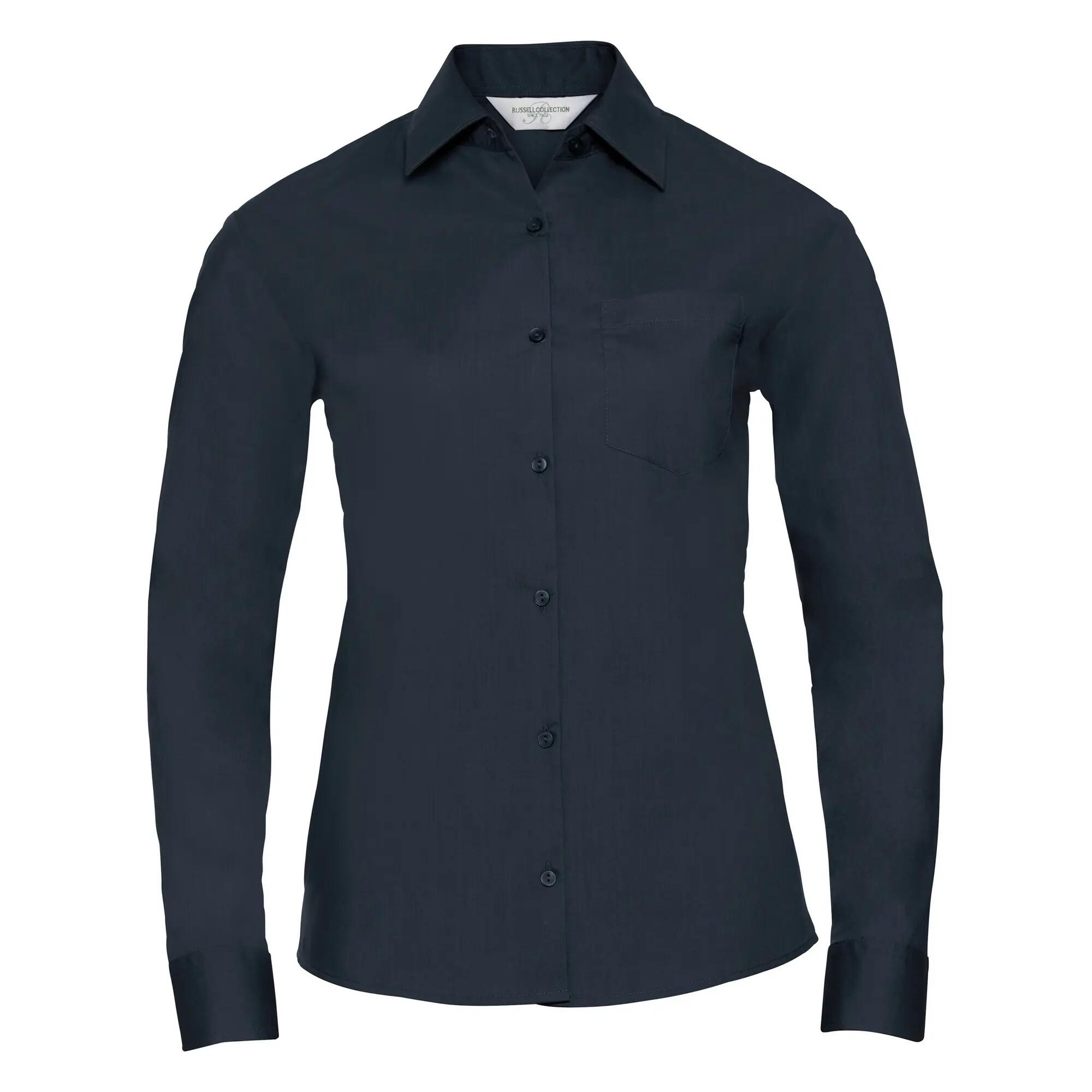 Russell Collection Ladies/Womens Long Sleeve Shirt