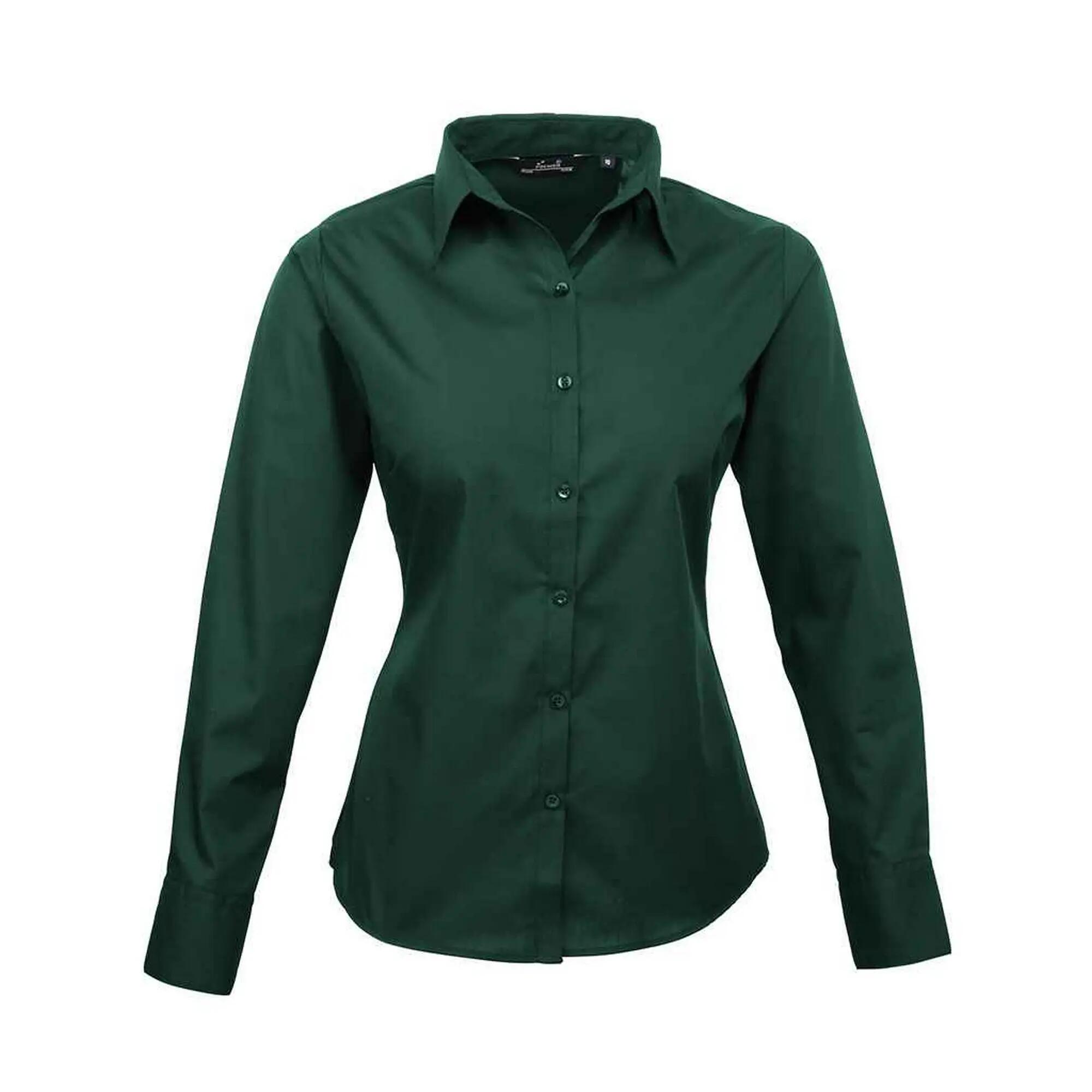 Premier Womens/Ladies Long-Sleeved Shirt