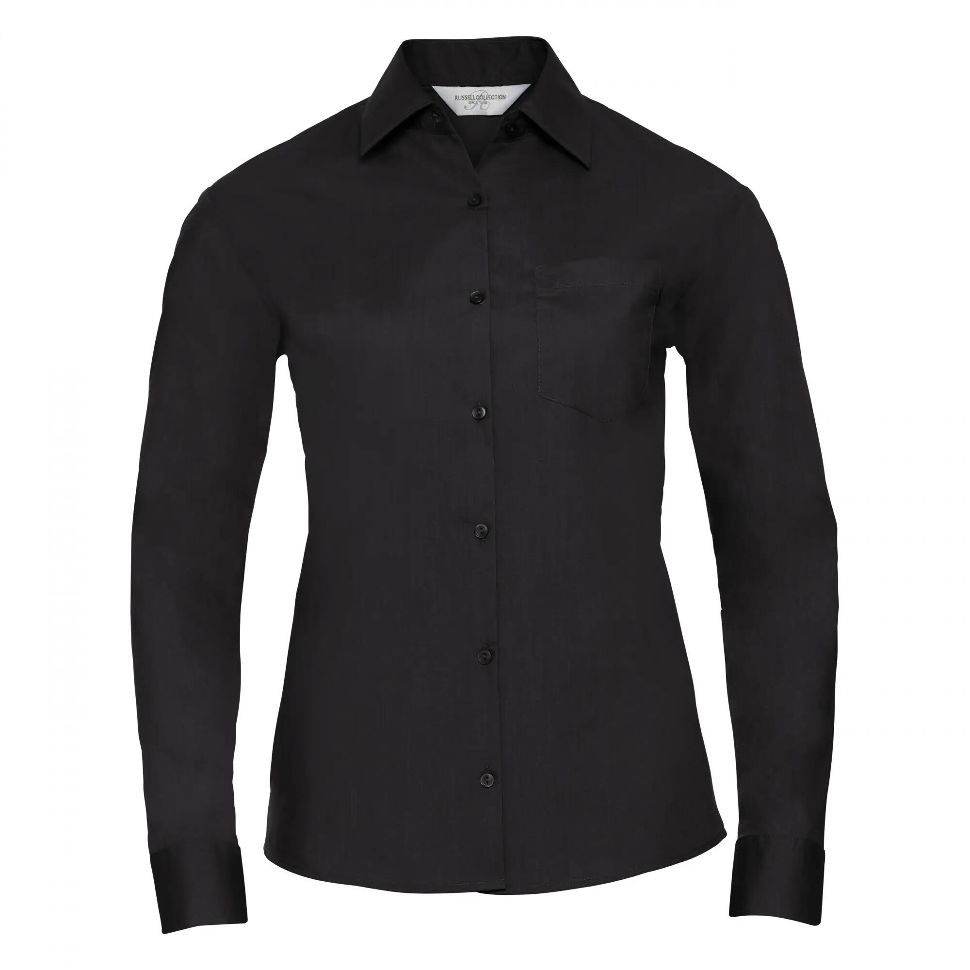 Russell Collection Ladies/Womens Long Sleeve Shirt