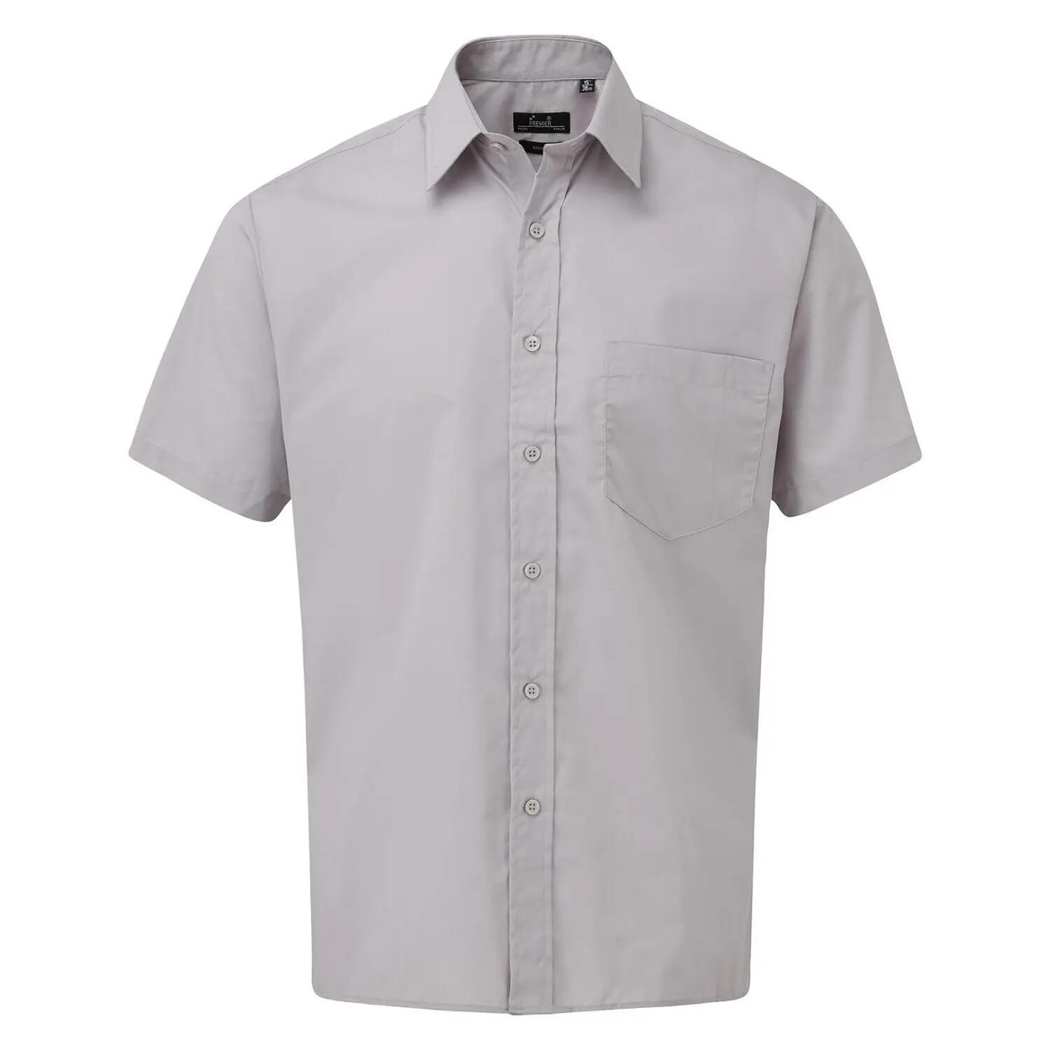 Premier Mens Short Sleeve Poplin Shirt