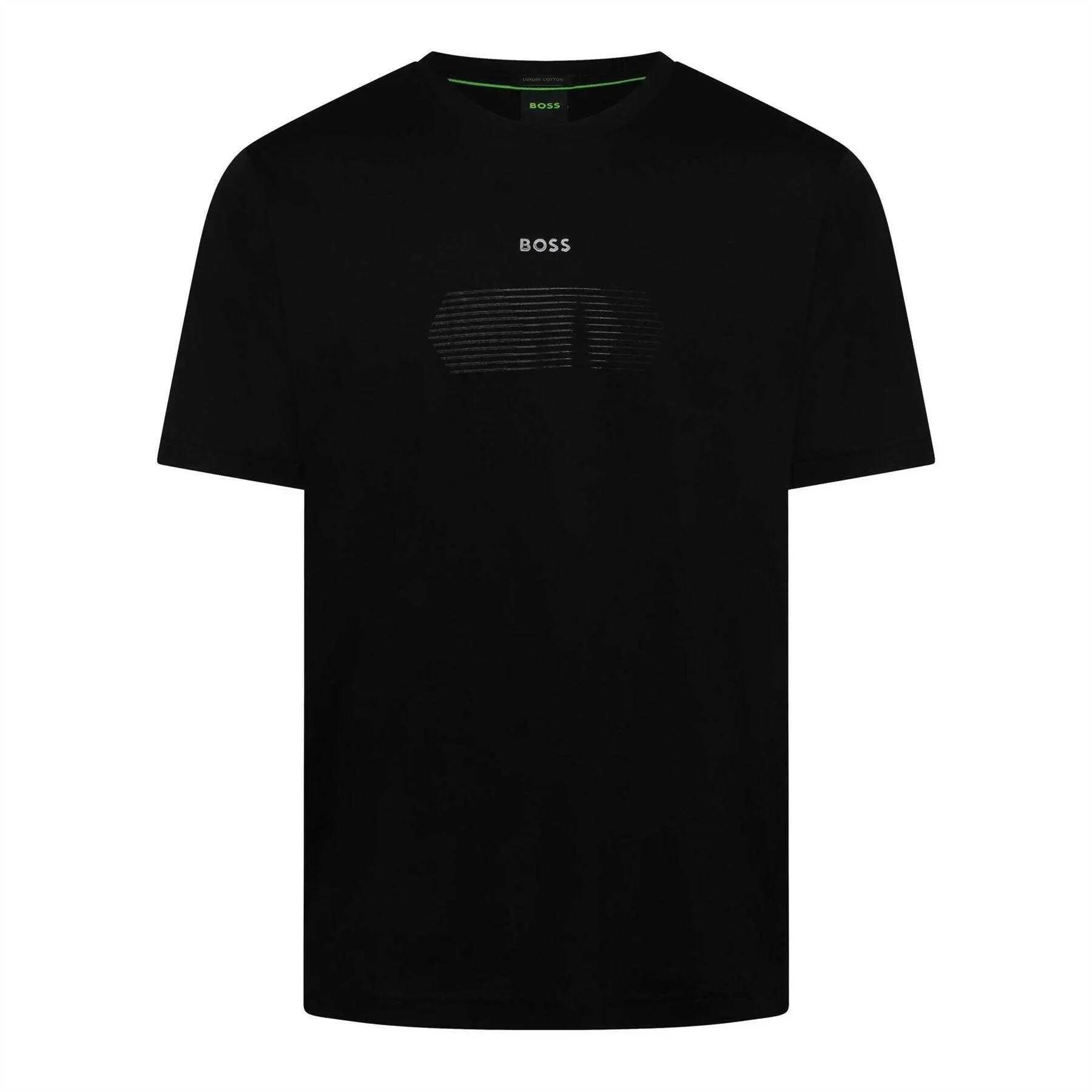 Boss Mens Unity Stripe Logo T-Shirt