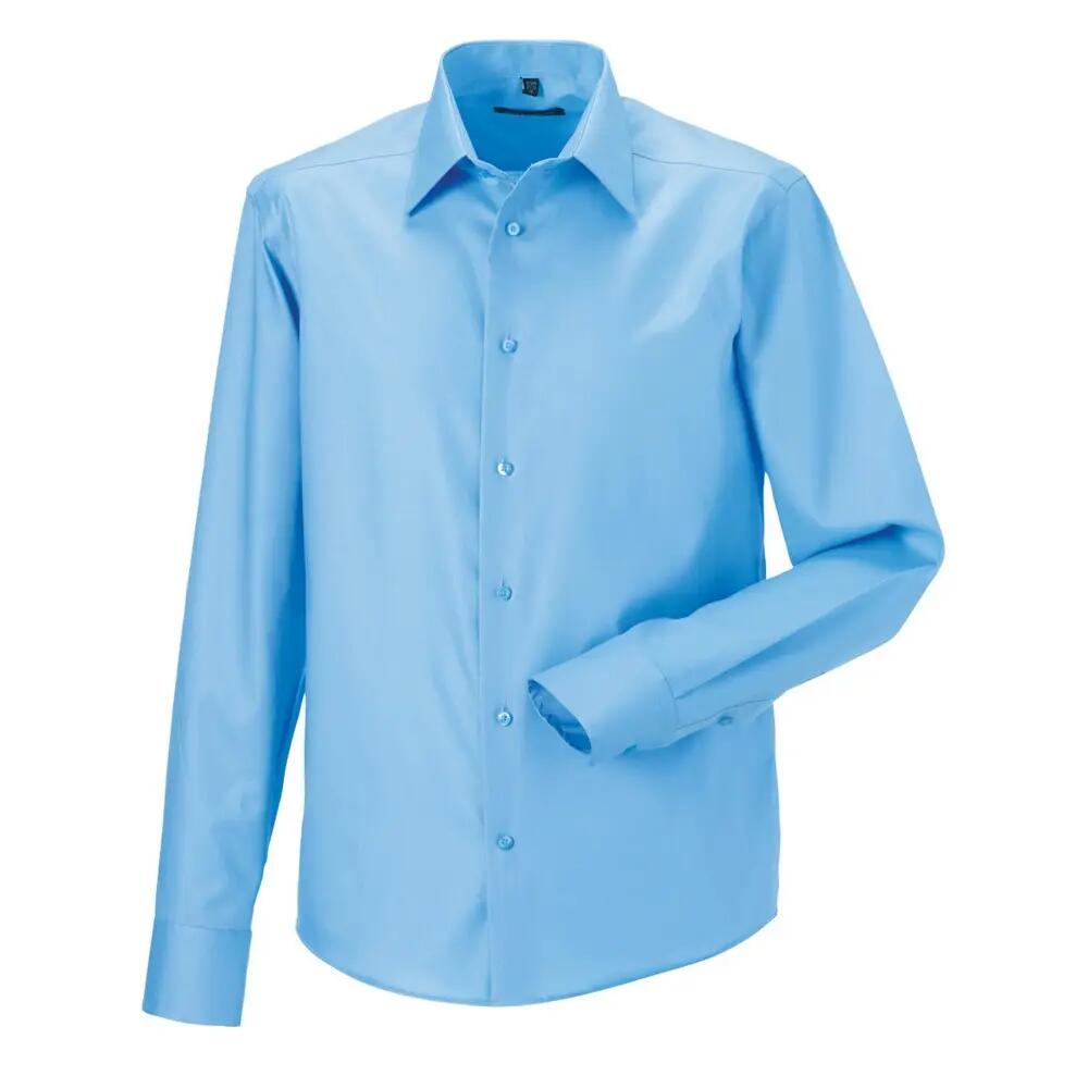 Russell Mens Ultimate Non-Iron Tailored Long-Sleeved Formal Shirt