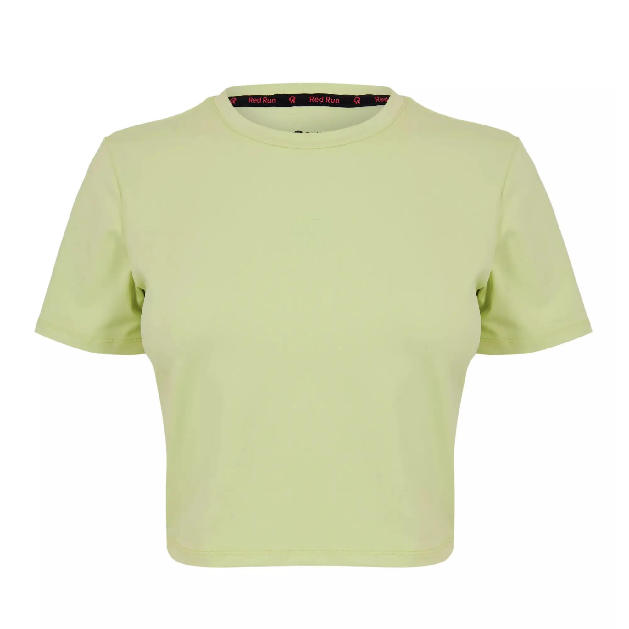 Red Run Womens/Ladies Plain Cropped T-Shirt