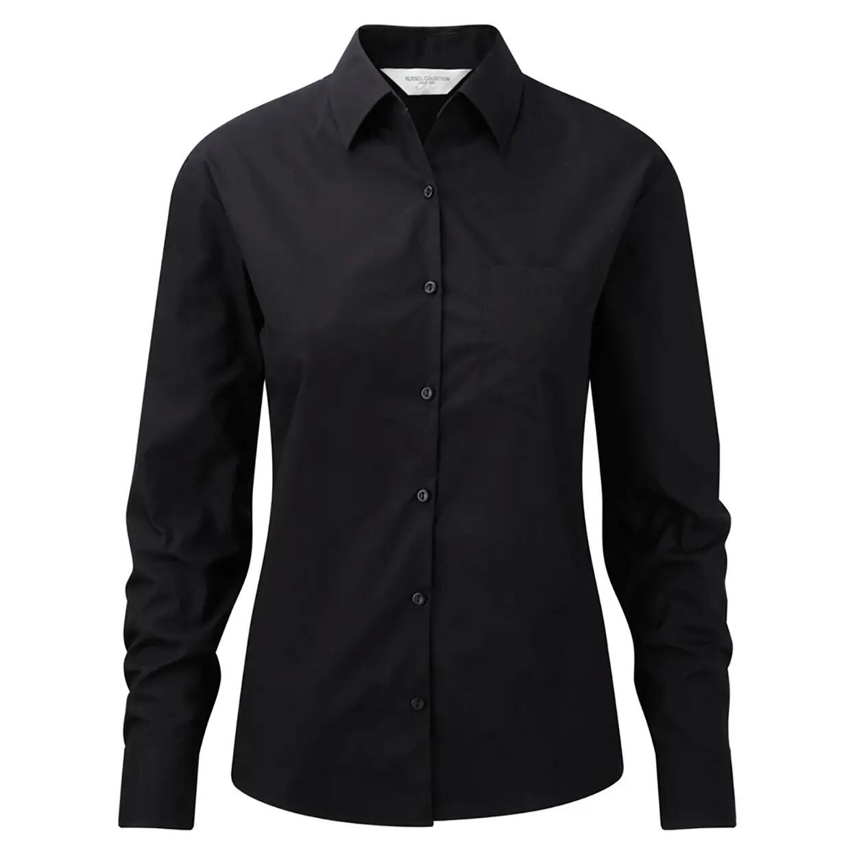 Jerzees Ladies/Womens Long Sleeve Pure Cotton Work Shirt
