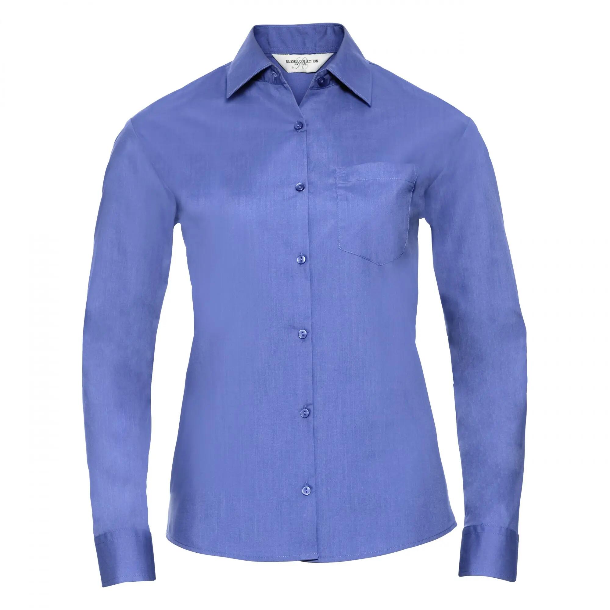 Russell Collection Ladies/Womens Long Sleeve Shirt