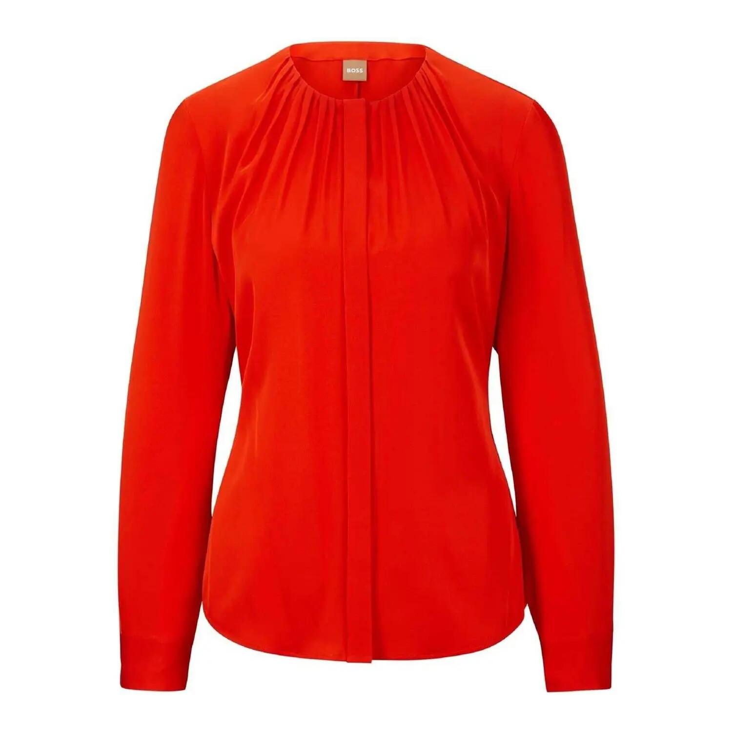 Boss Womens/Ladies Silk Regular Long-Sleeved Blouse