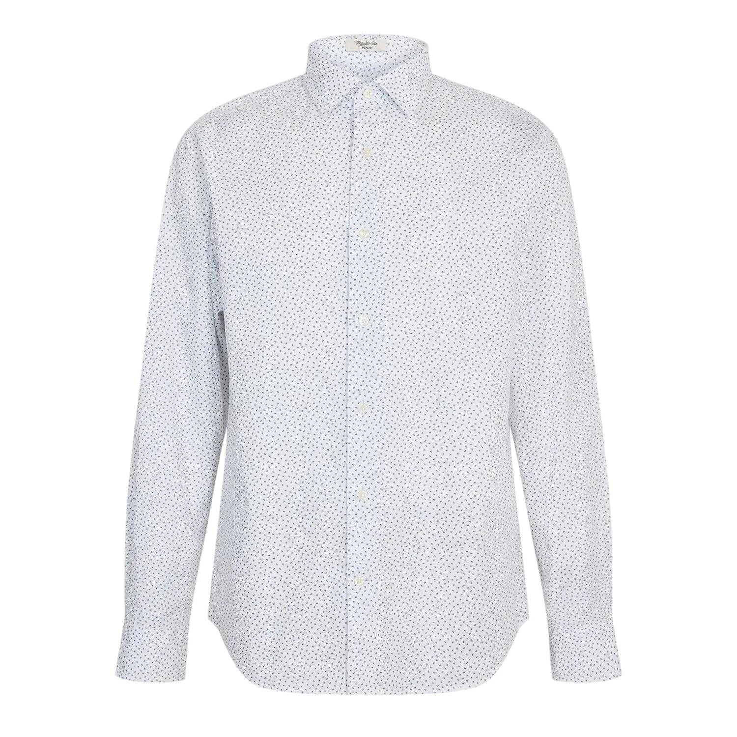 Gant Mens All-Over Print Poplin Long-Sleeved Shirt