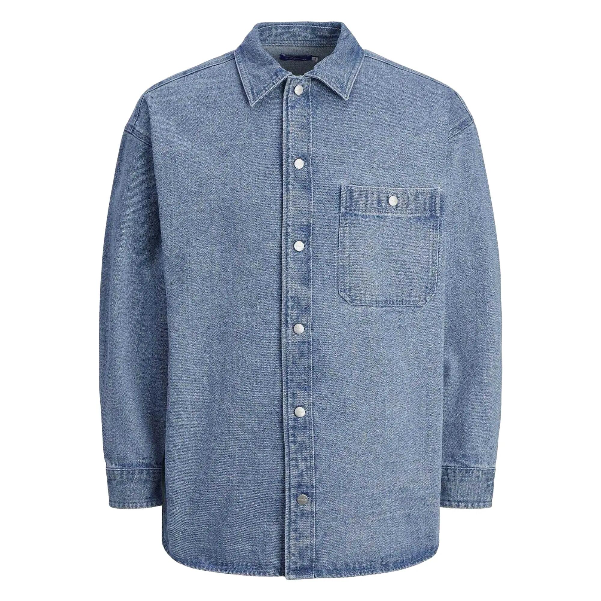Jack And Jones Mens Denim Pocket Overshirt