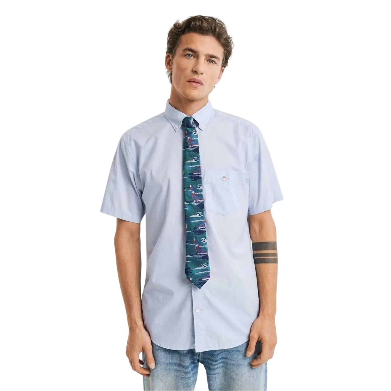 Gant Mens Poplin Classic Short-Sleeved Shirt