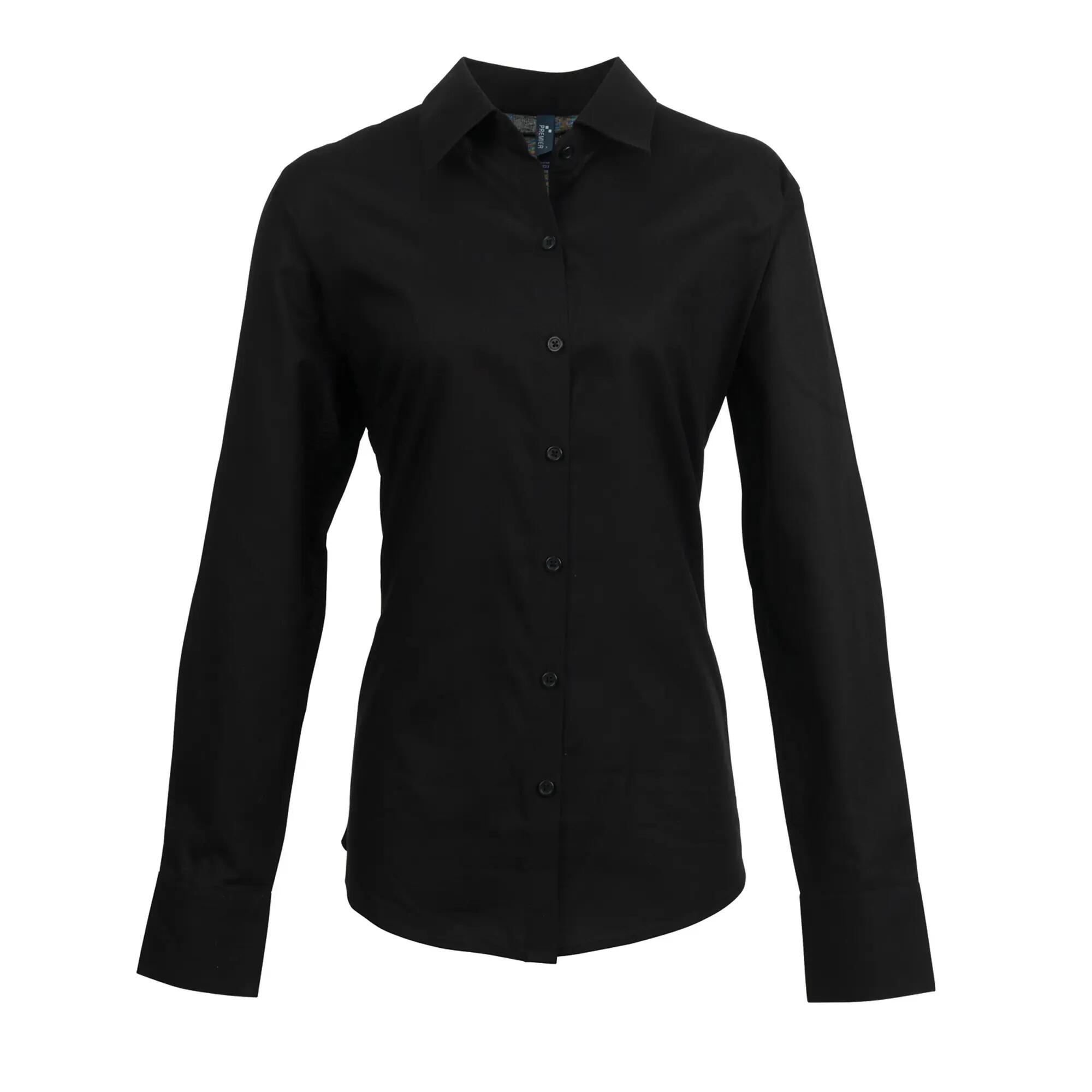 Premier Womens/Ladies Signature Oxford Long Sleeve Work Shirt