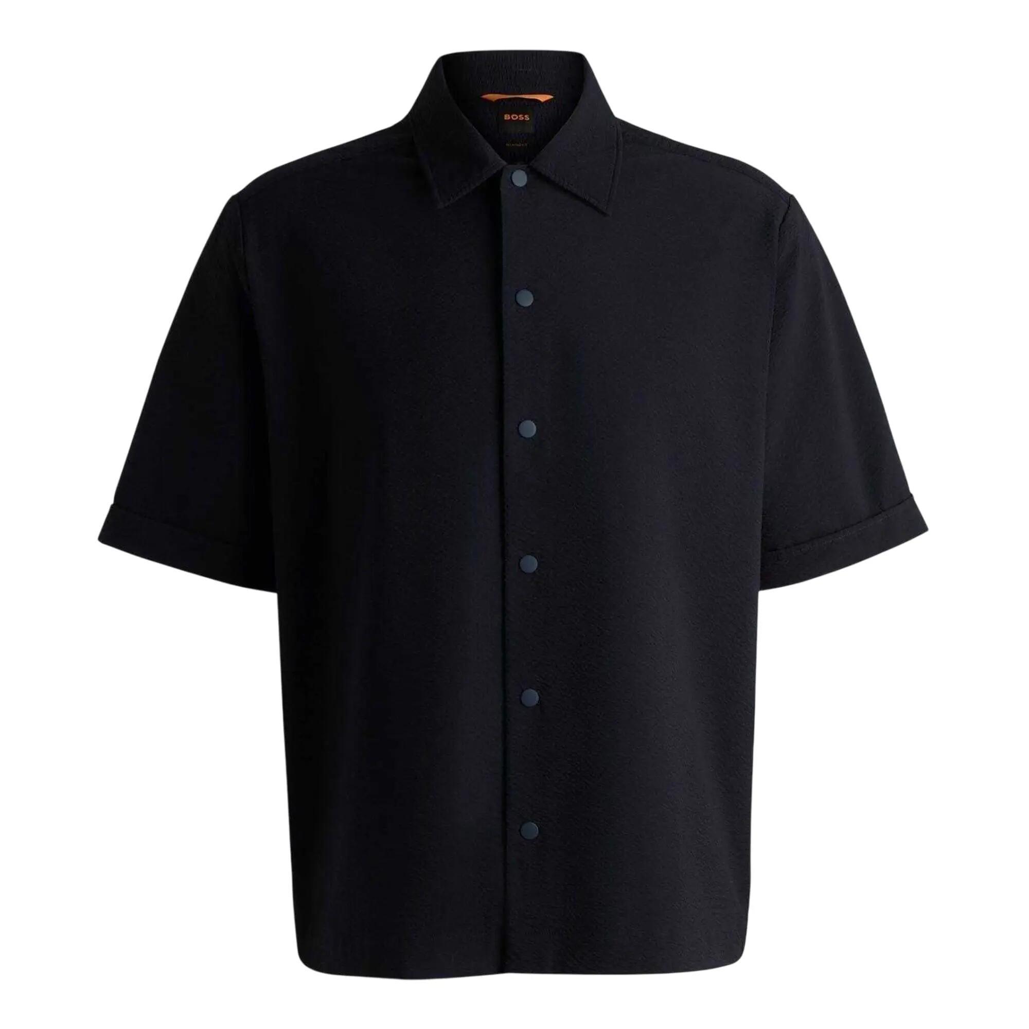 Boss Mens Lapoully Relaxed Fit Short-Sleeved Shirt