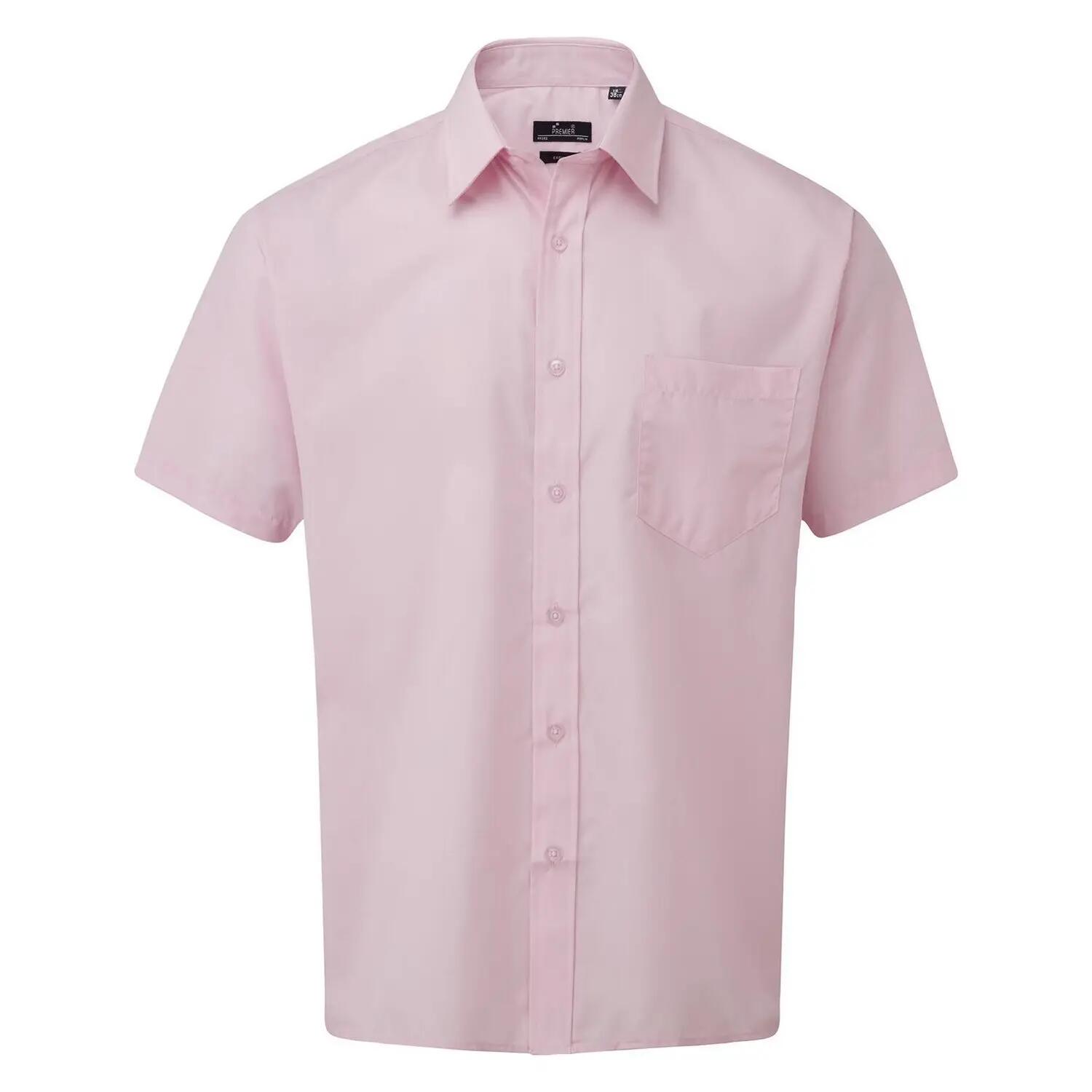 Premier Mens Short Sleeve Poplin Shirt