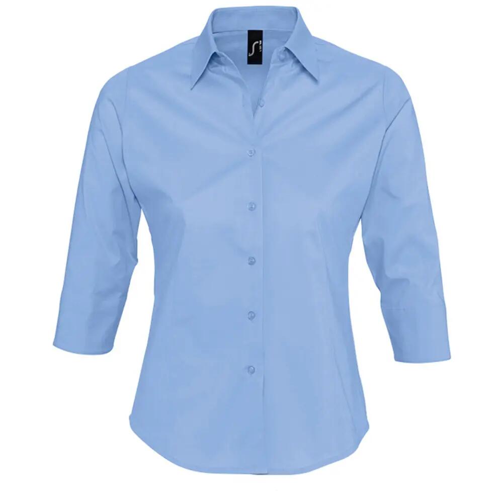 SOLS Womens/Ladies Effect 3/4 Sleeve Fitted Work Shirt