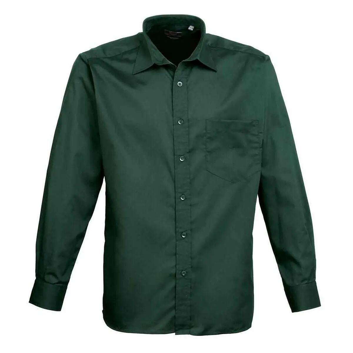 Premier Mens Poplin Long-Sleeved Shirt
