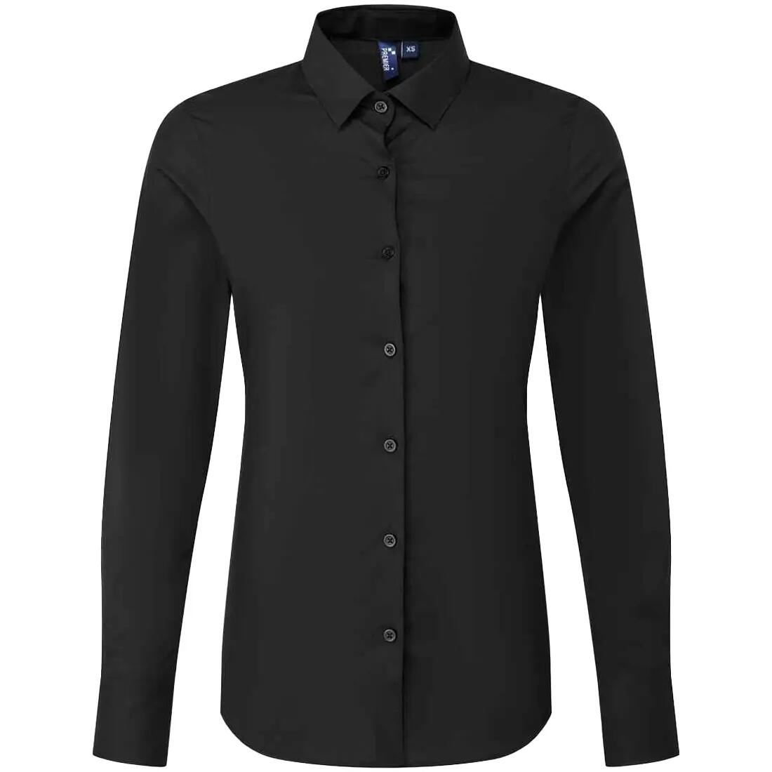Premier Womens/Ladies Recyclight Poplin Long-Sleeved Formal Shirt