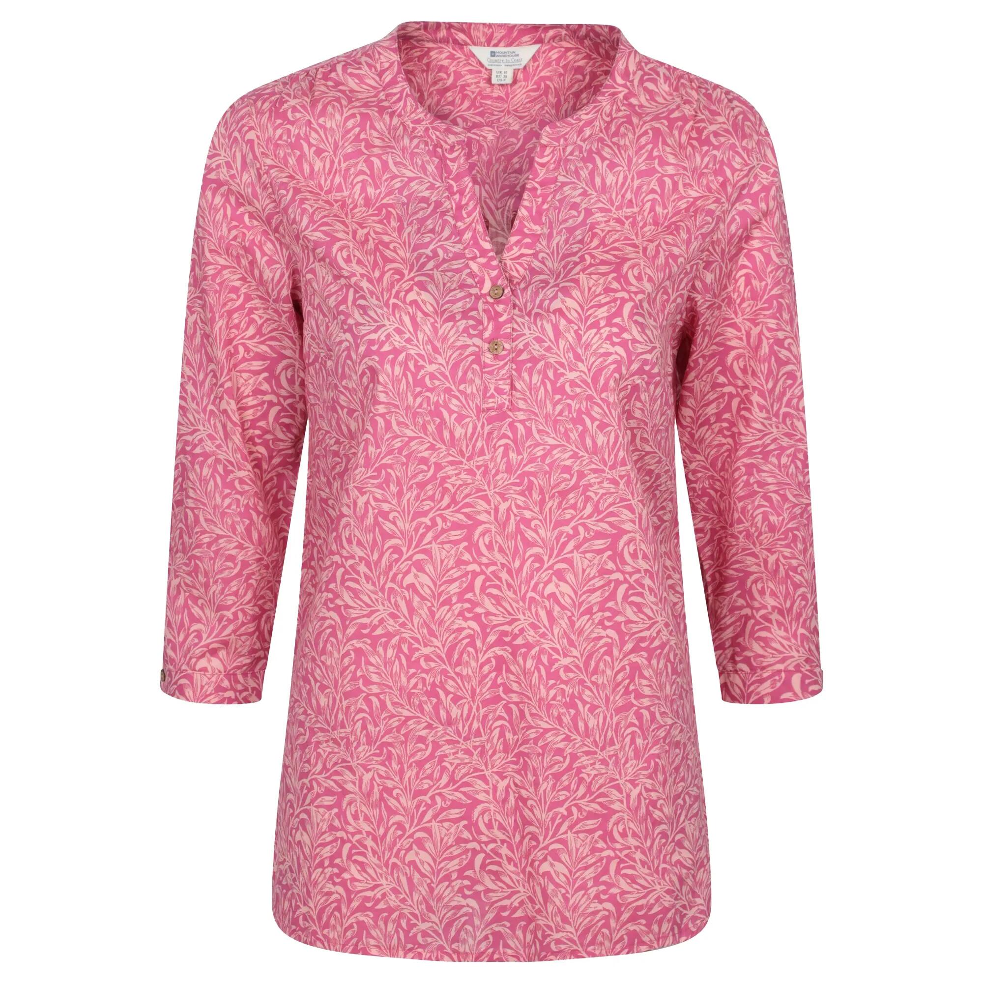 Mountain Warehouse Womens/Ladies Petra Floral 3/4 Sleeve Shirt