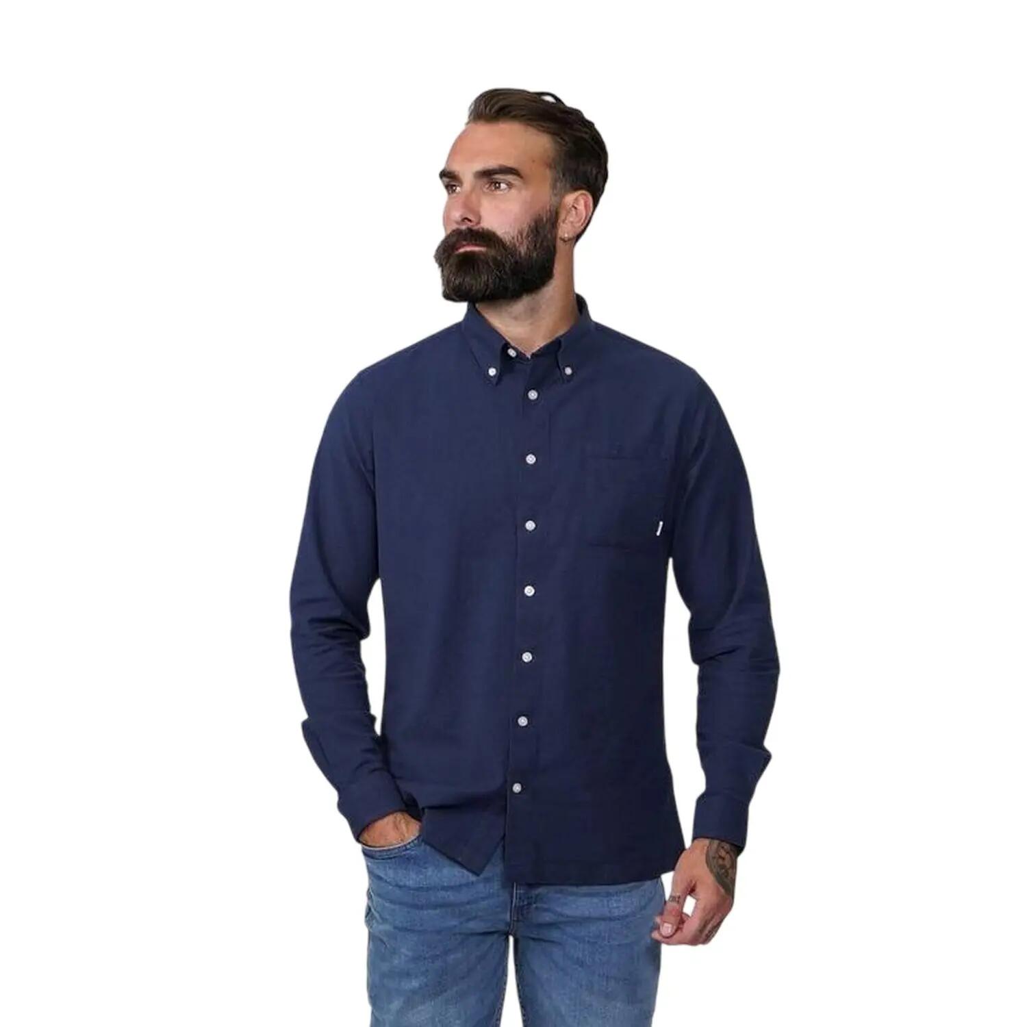 Firetrap Mens Basic Oxford Cotton Button-Down Shirt