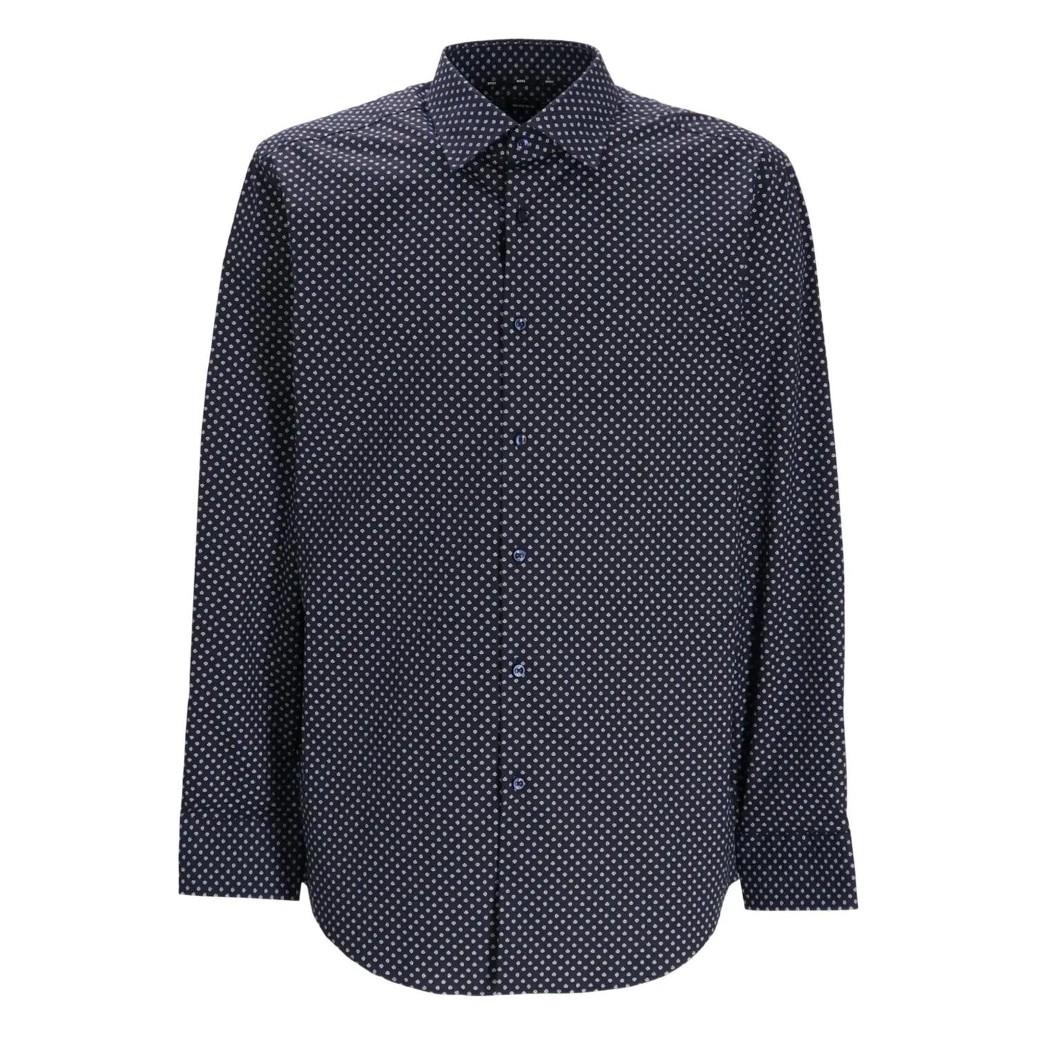 Boss Mens Polka Dot Regular Long-Sleeved Shirt