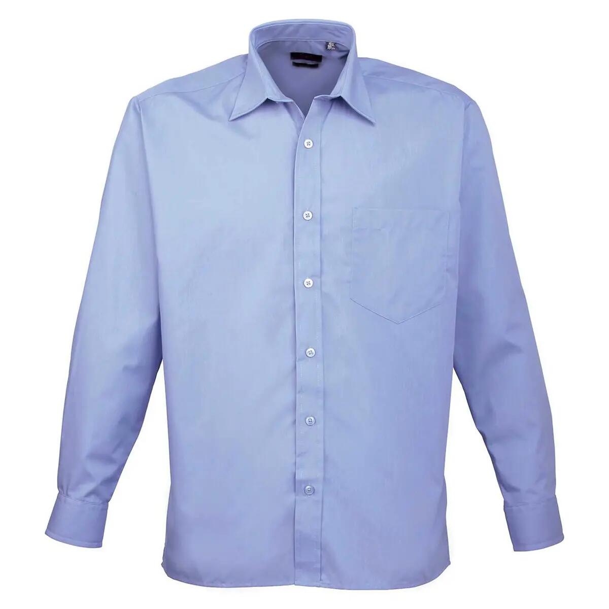 Premier Mens Poplin Long-Sleeved Shirt