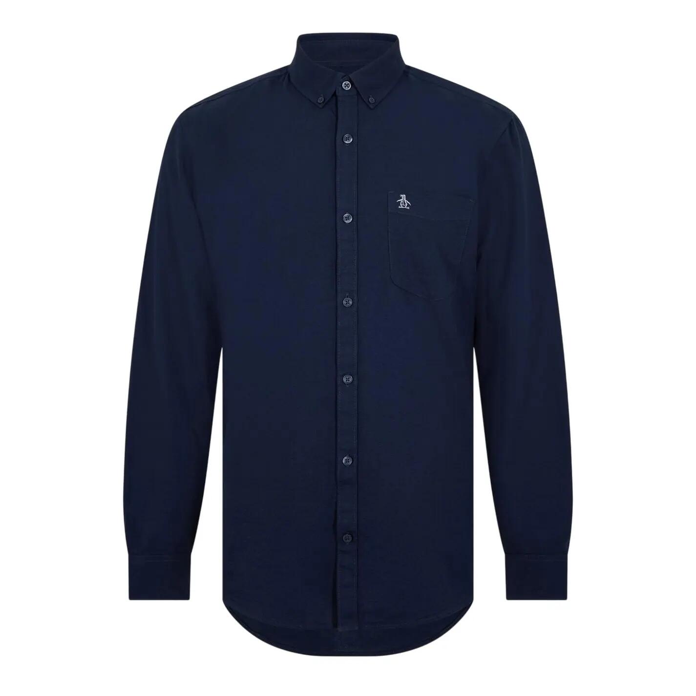 Original Penguin Mens Oxford Long-Sleeved Button-Down Shirt