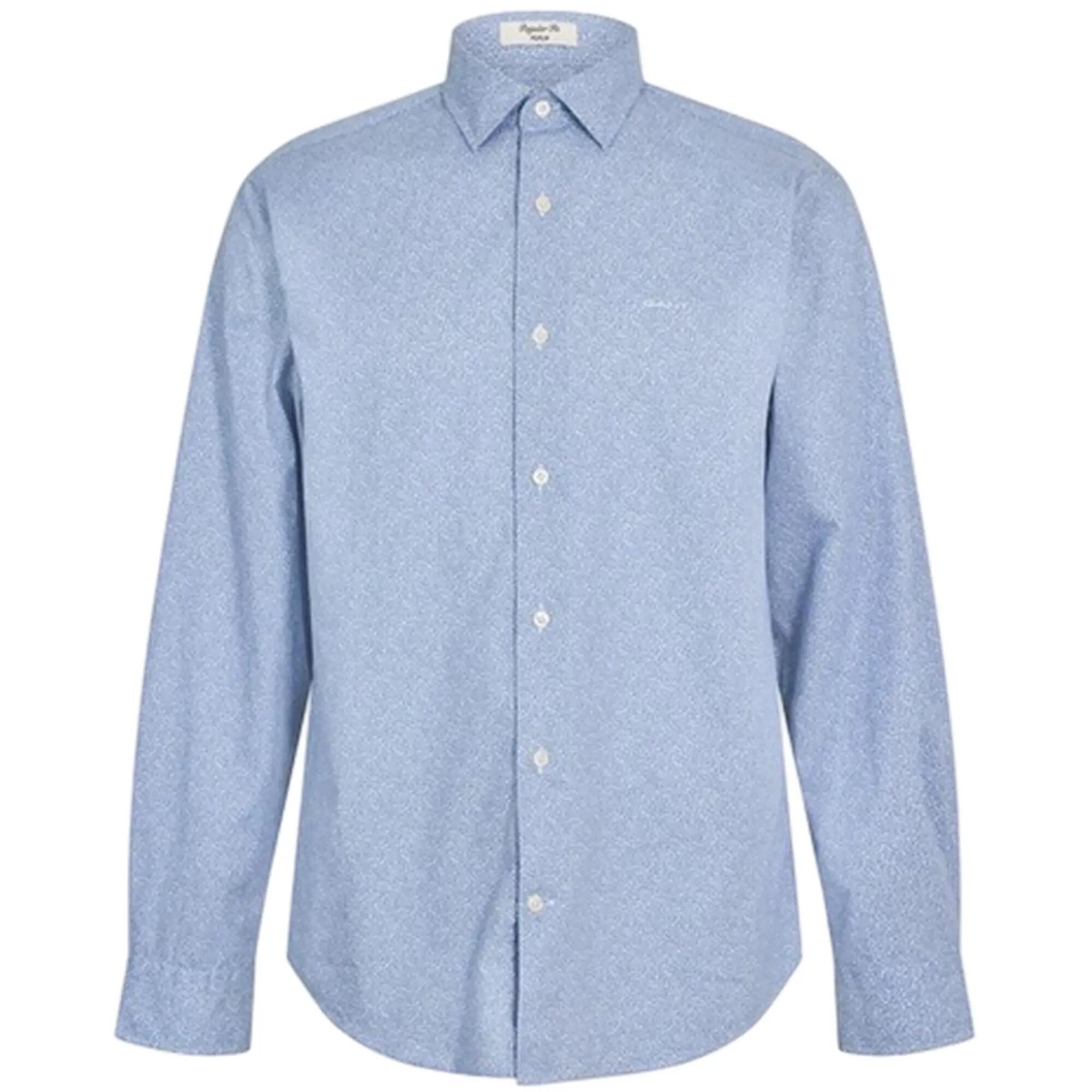Gant Mens All-Over Print Poplin Regular Shirt