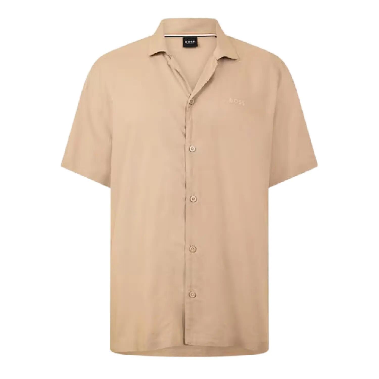 Boss Mens Logo Short-Sleeved Shirt