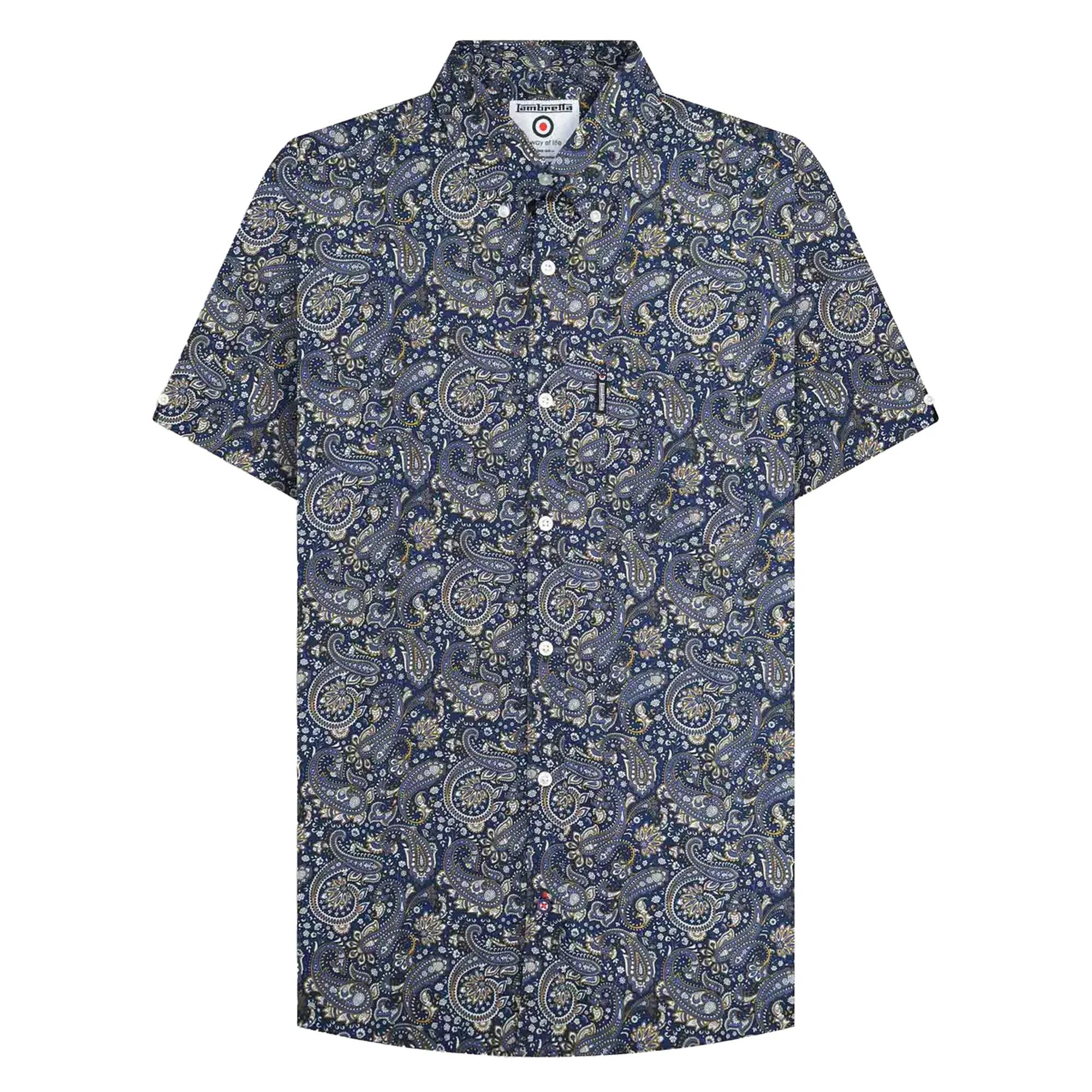 Lambretta Mens SS25 Paisley Shirt