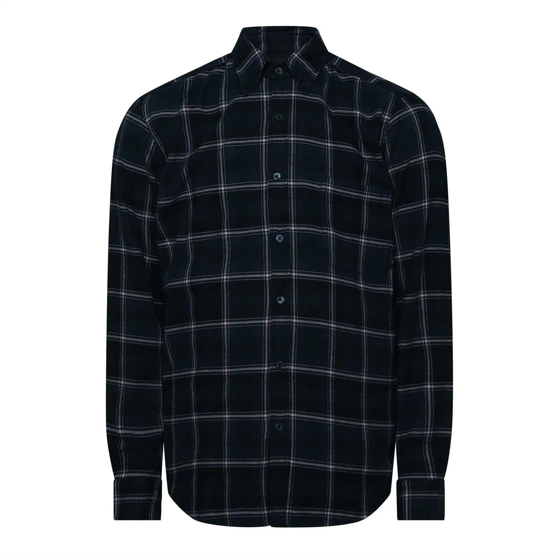 Boss Mens Rickert Checked Button-Down Long-Sleeved Shirt