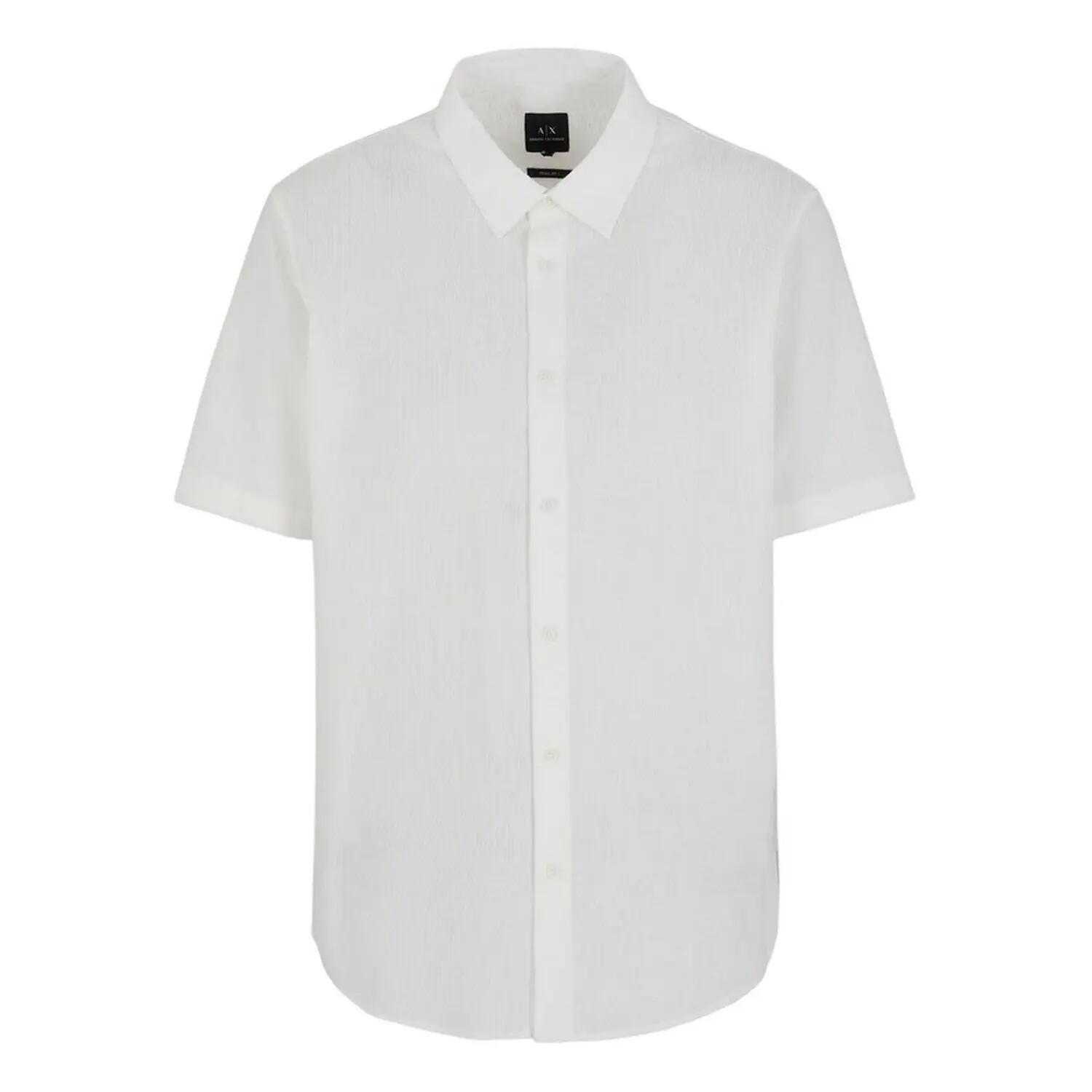 Armani Exchange Mens Point Collar Regular Shirt