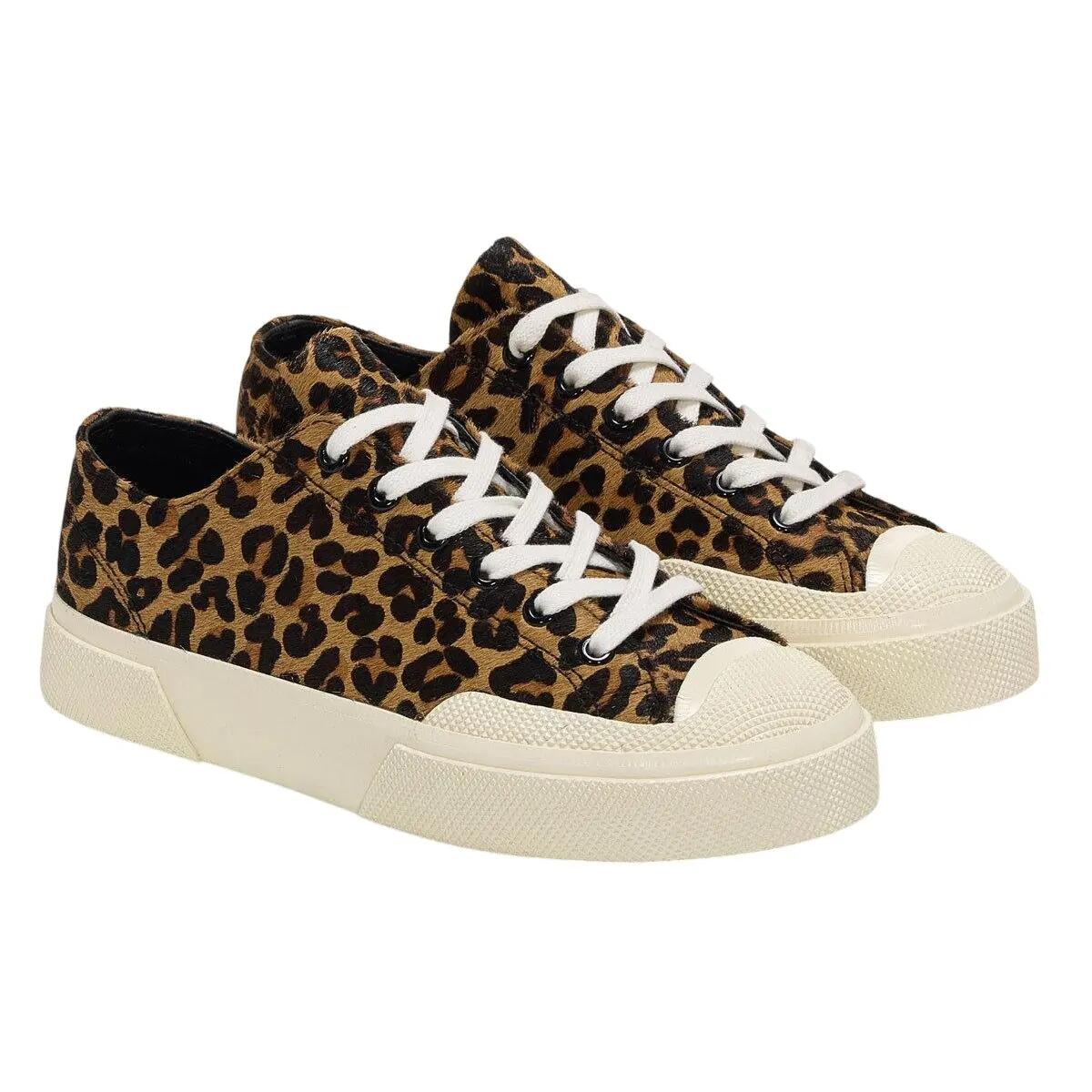 Superga Unisex Adult 2432 Works Leopard Print Calf Leather Trainers