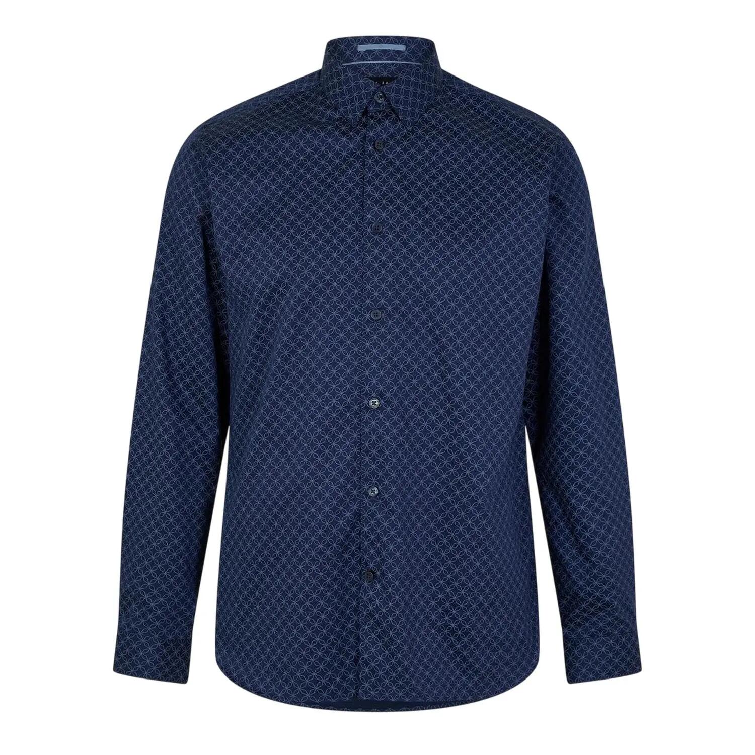 Ted Baker Mens Geometric Slim Formal Shirt