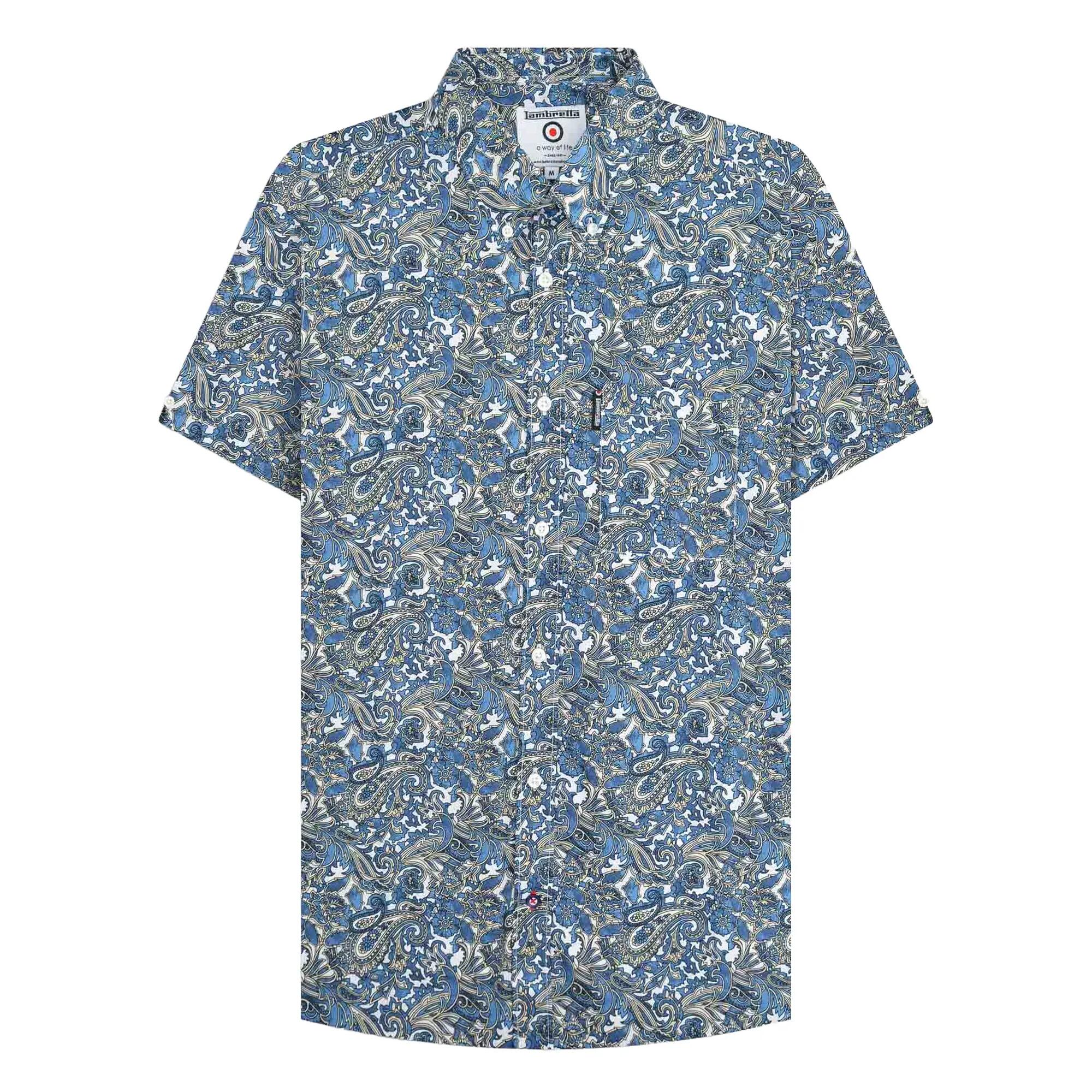 Lambretta Mens SS25 Paisley Shirt