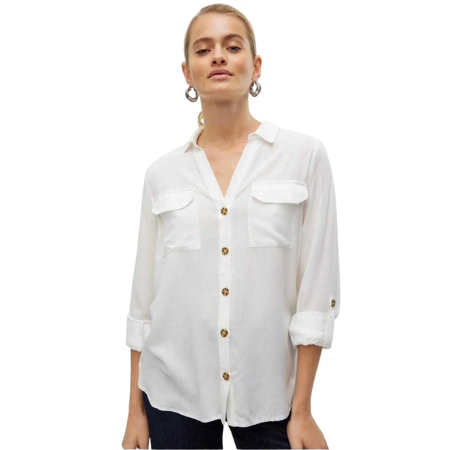 Vero Moda Womens/Ladies Regular Roll Sleeve Shirt