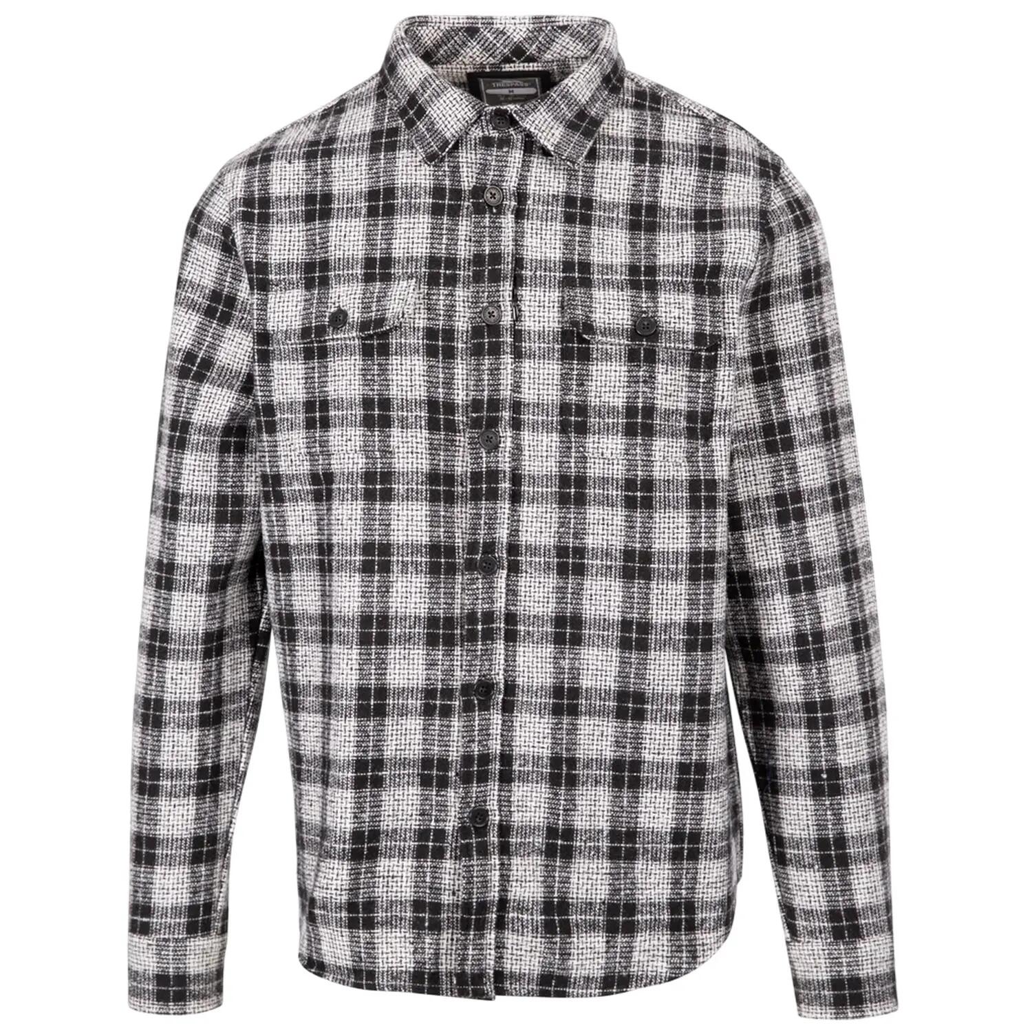 Trespass Mens Portlaw Checked Long-Sleeved Shirt