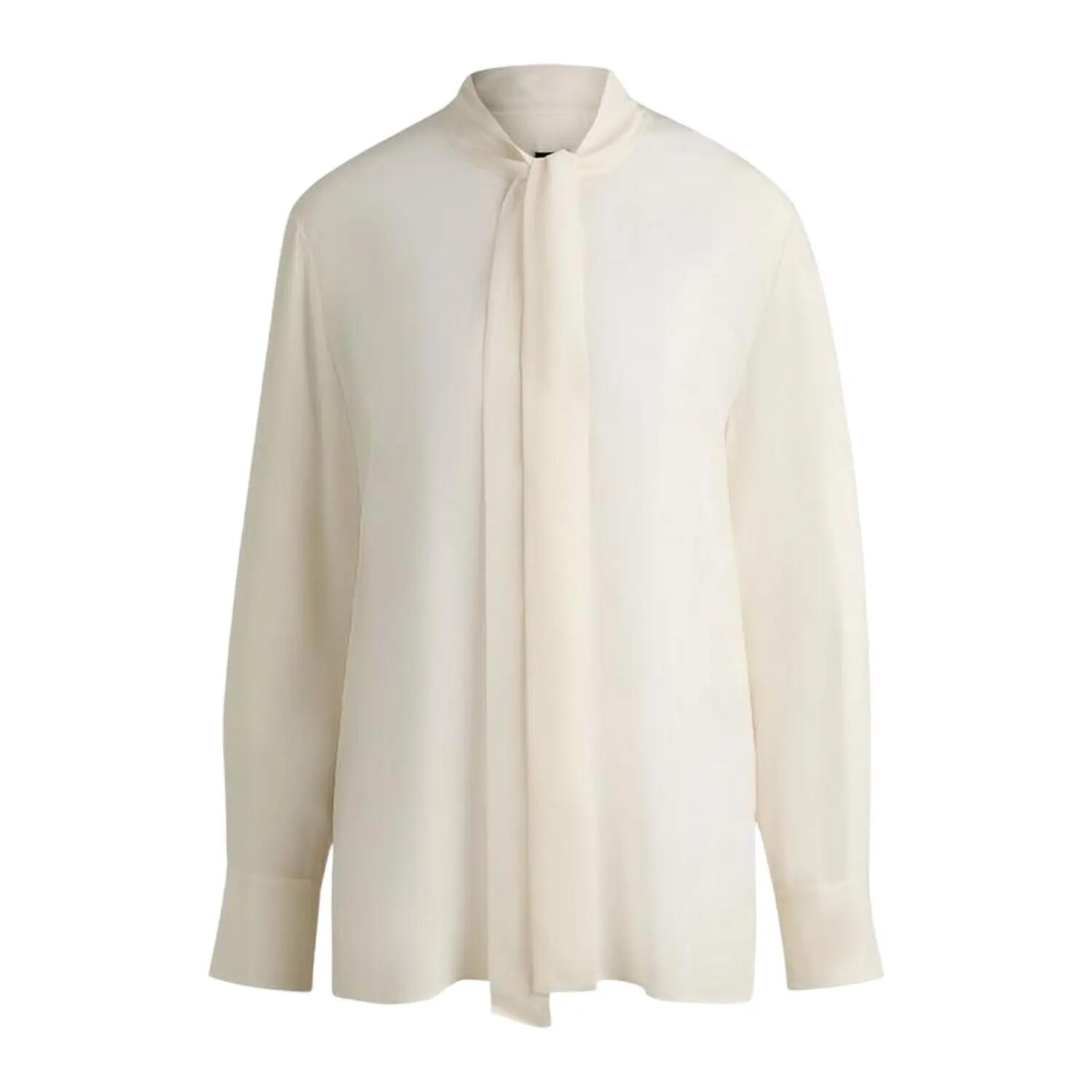 Boss Womens/Ladies Tie Neck Long-Sleeved Blouse