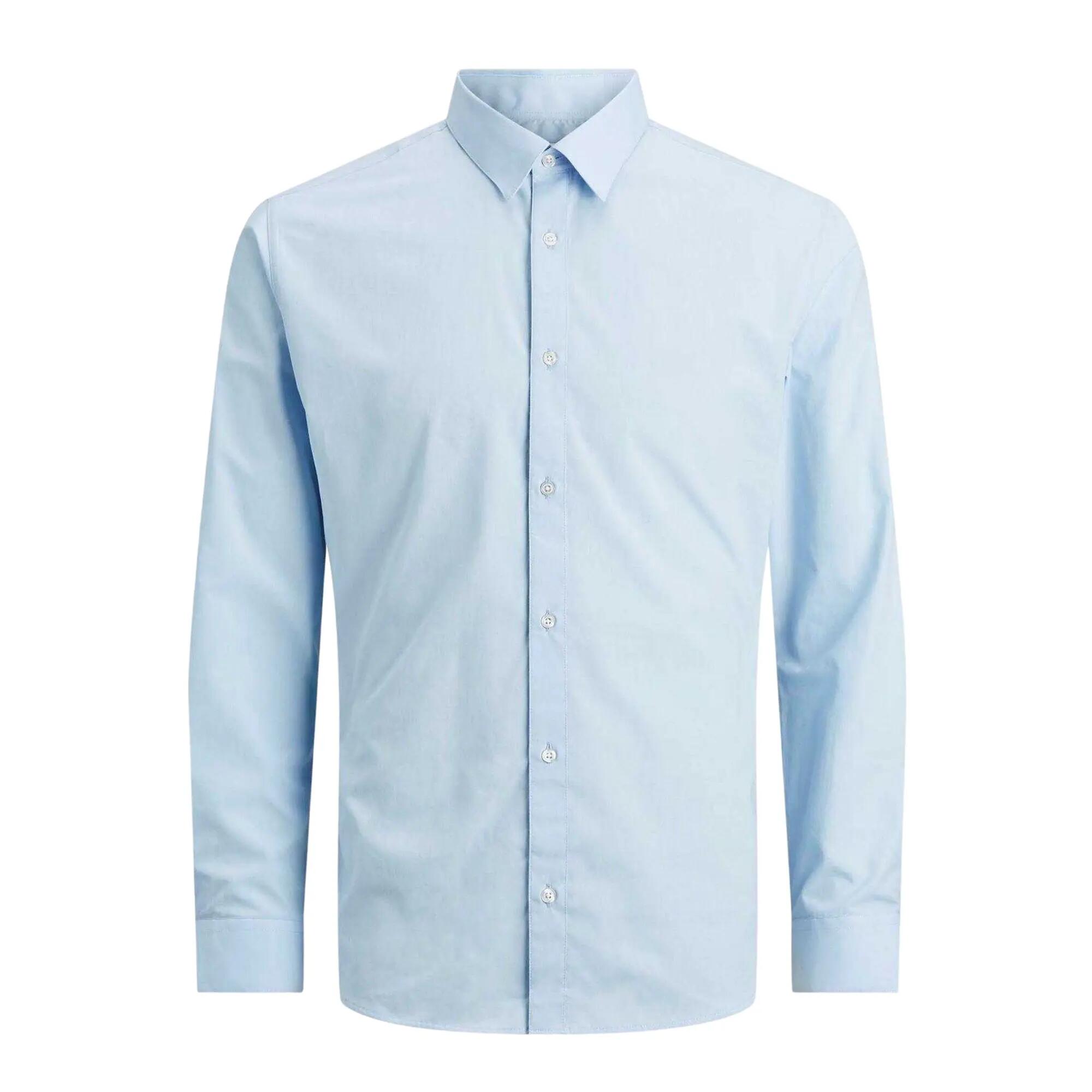 Jack And Jones Mens Joe Poplin Slim Long-Sleeved Formal Shirt