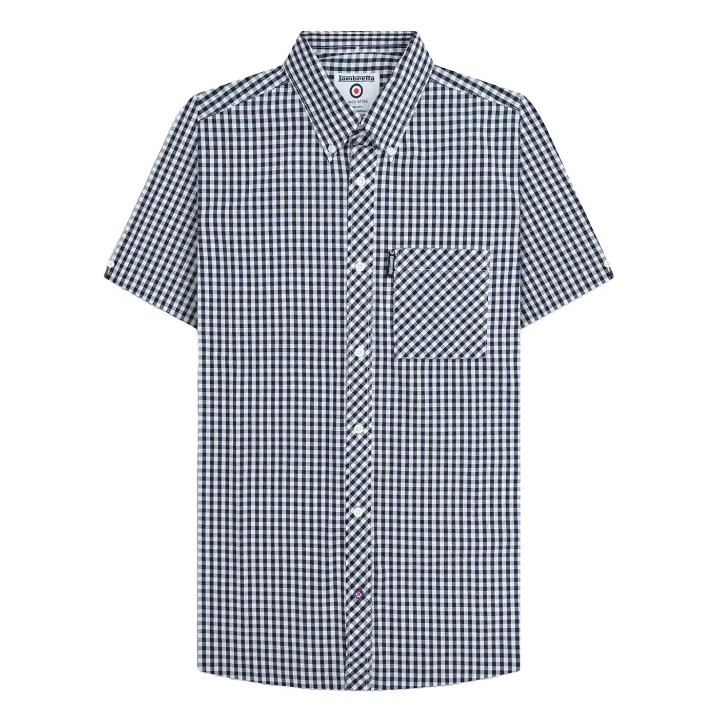 Lambretta Mens SS25 Gingham Shirt