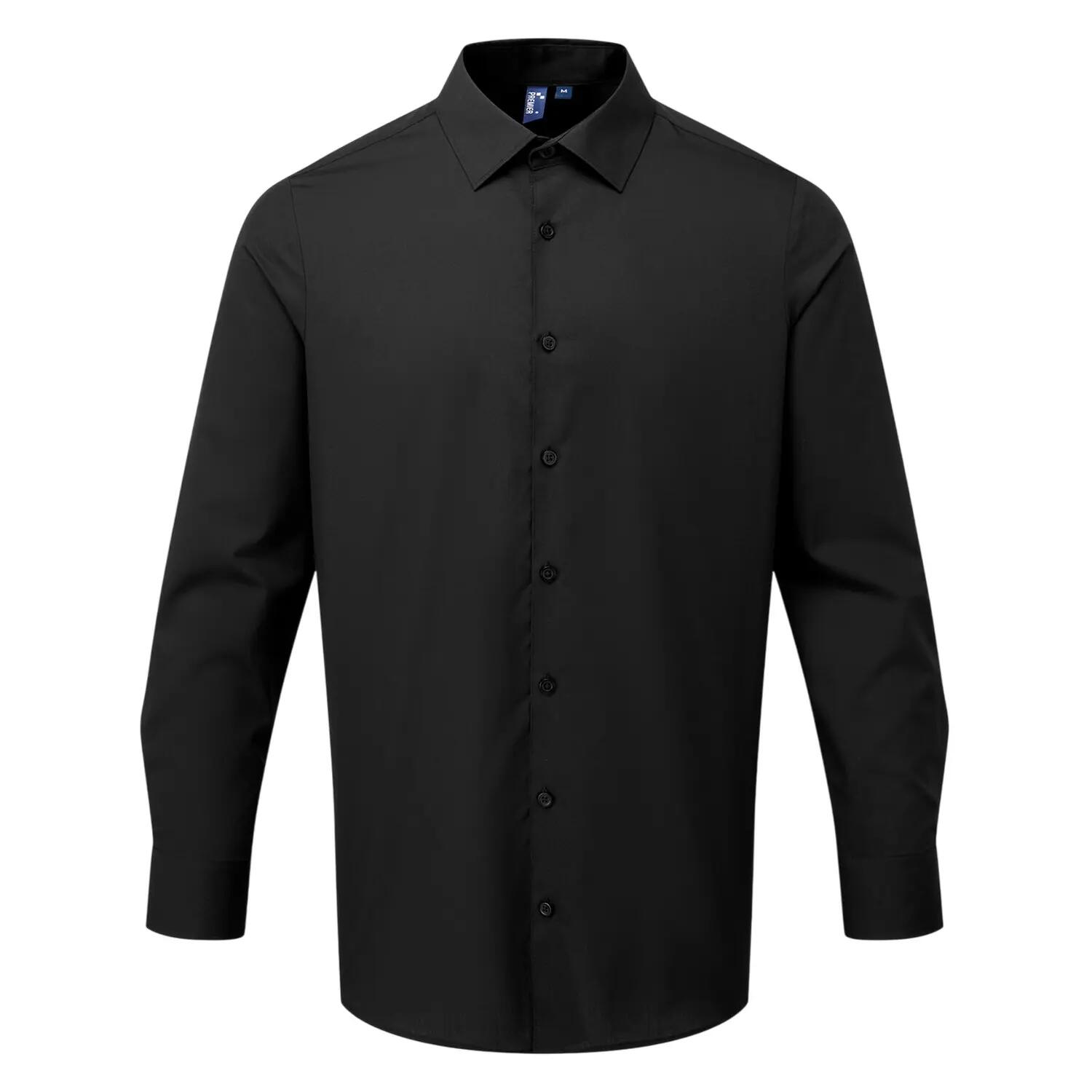 Premier Mens Recyclight Poplin Long-Sleeved Shirt