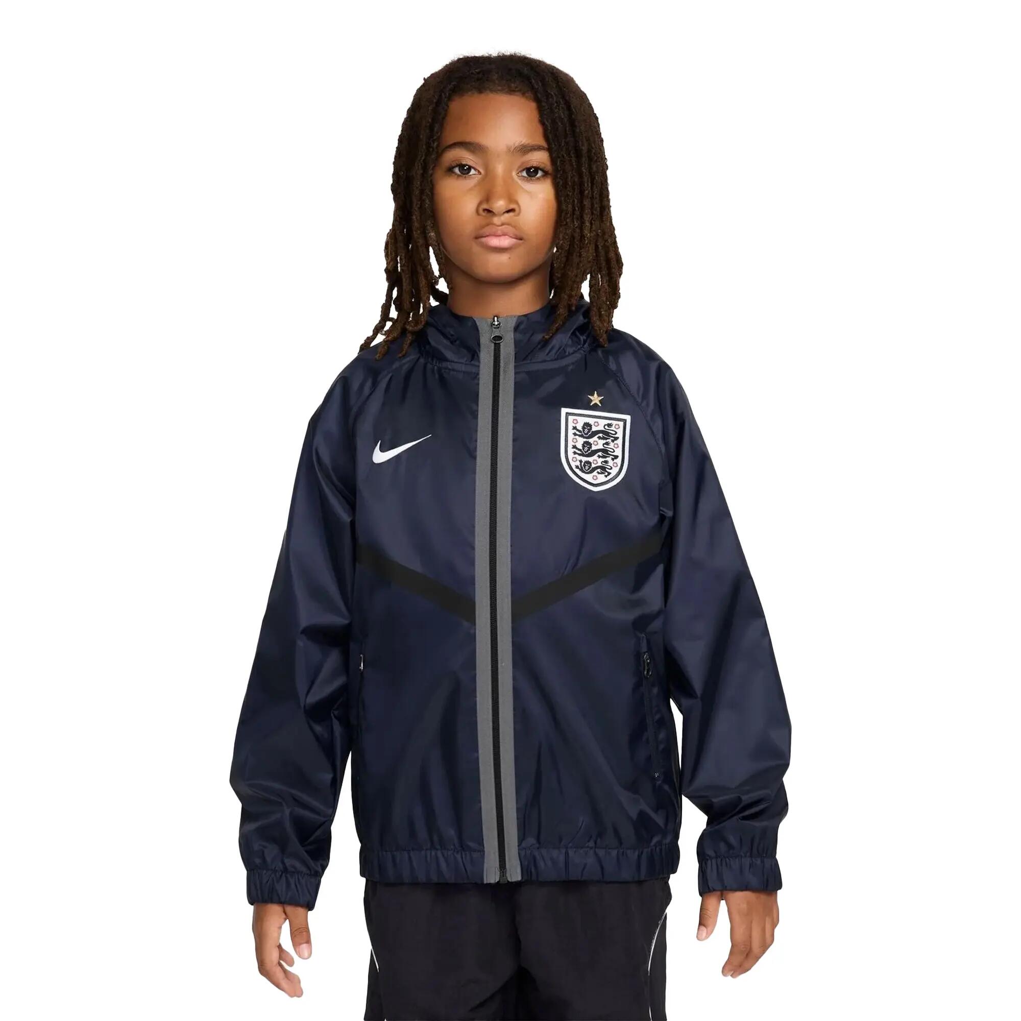 Nike Childrens/Kids England Hooded Tracksuit Top