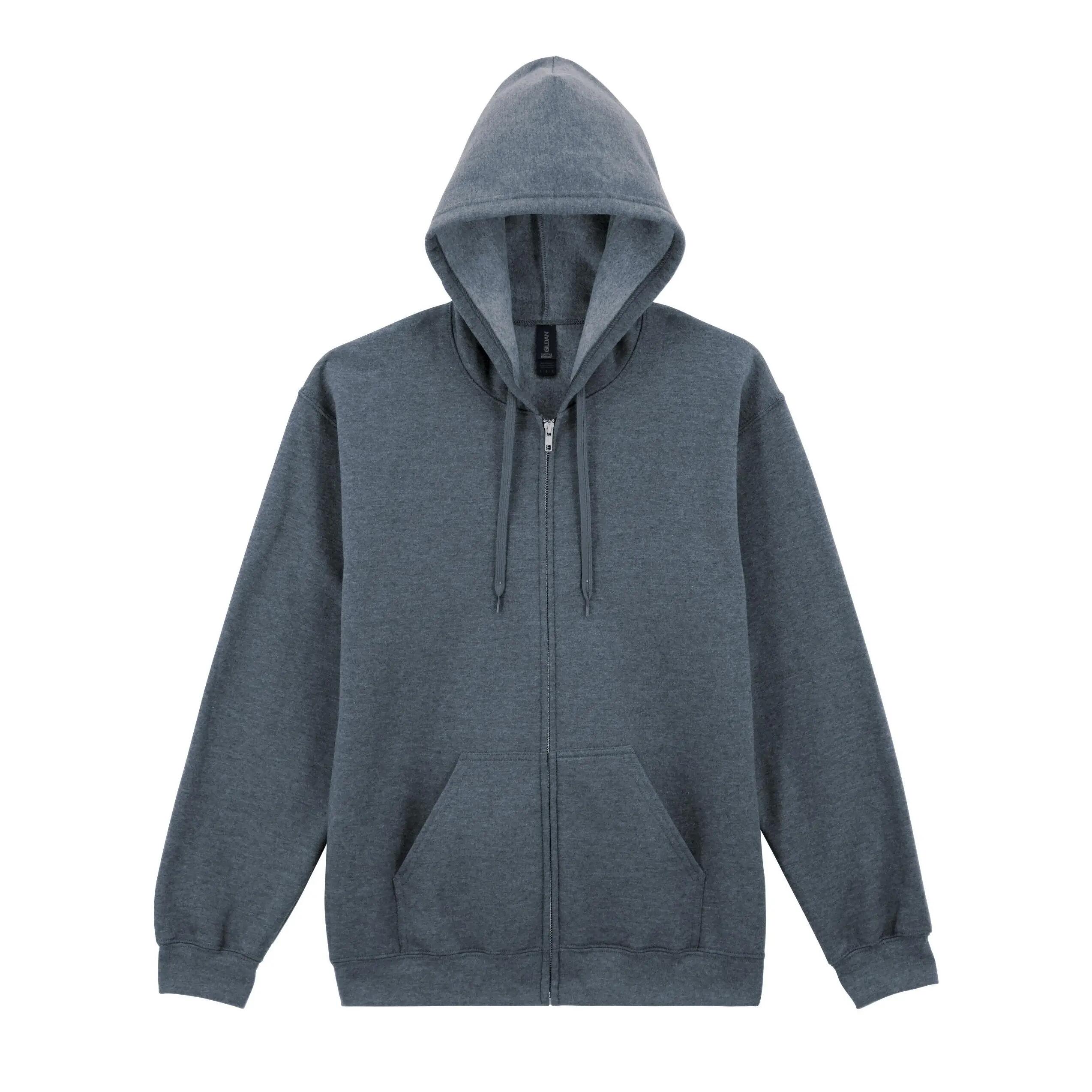 Gildan Unisex Adult Softstyle Fleece Midweight Full Zip Hoodie