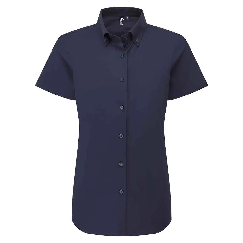 Premier Womens/Ladies Supreme Oxford Short-Sleeved Formal Shirt